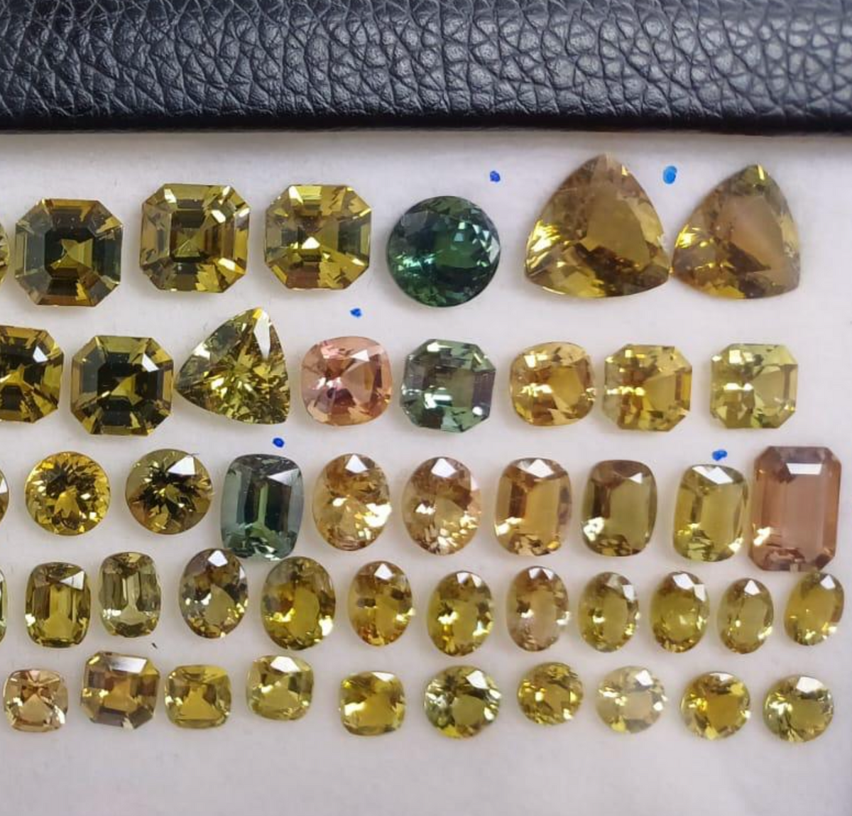 peach tanzanite, green tanzanite, orange tanzanite, yellow tanzanite, rare fancy zoisite for sale with IGI certificates