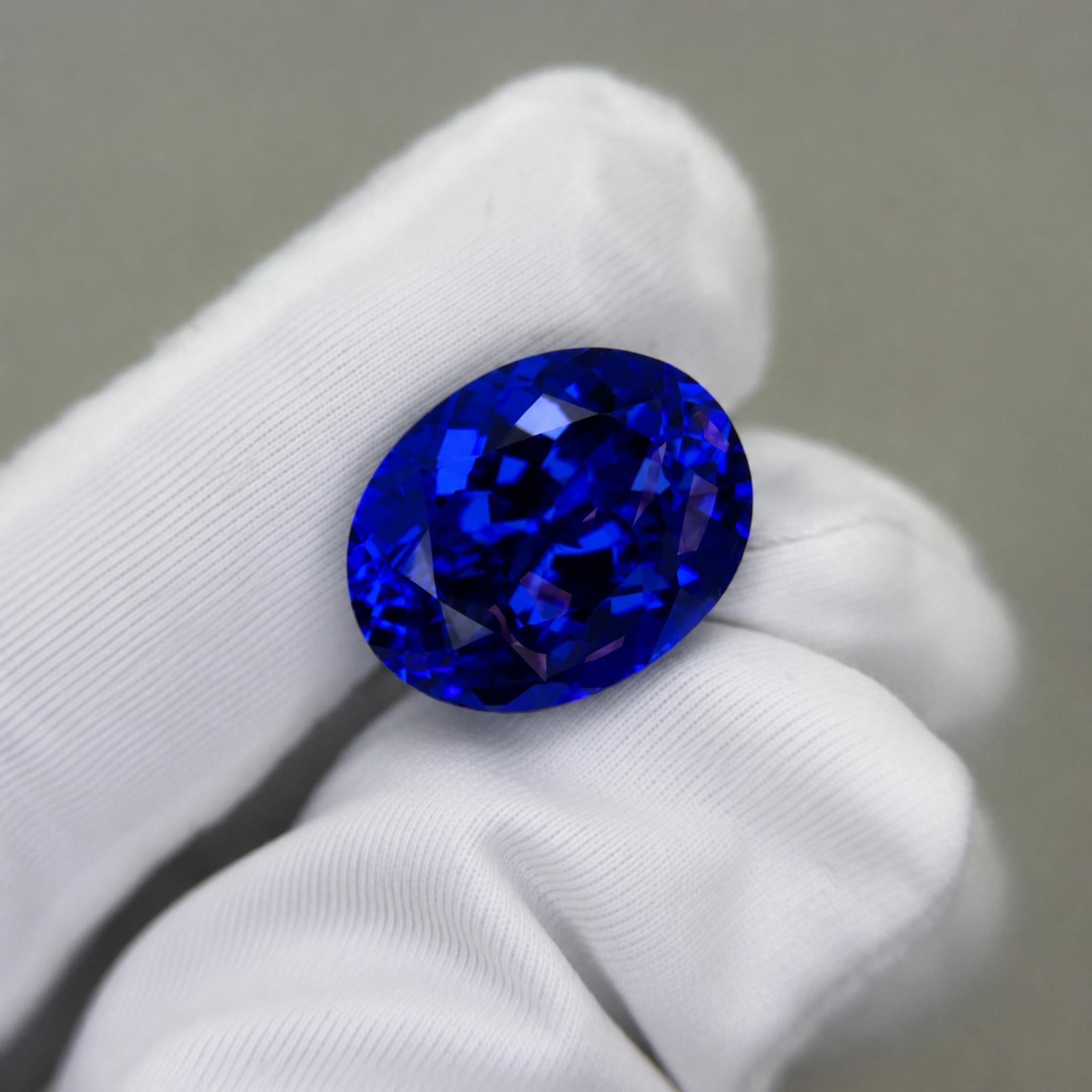 10.20 Carat Oval Tanzanite Gemstone