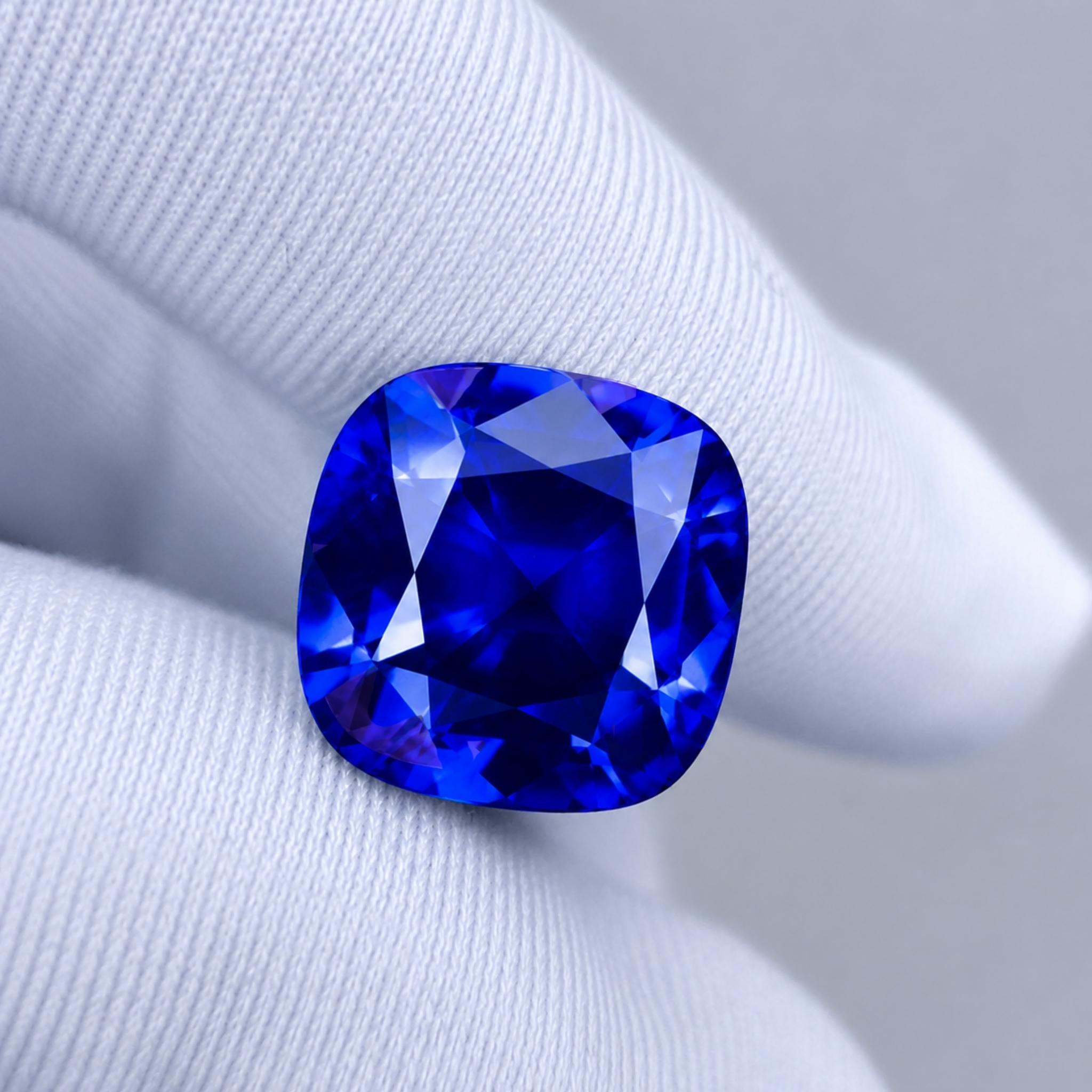 17.14 Carat Tanzanite Cushion Cut Gemstone