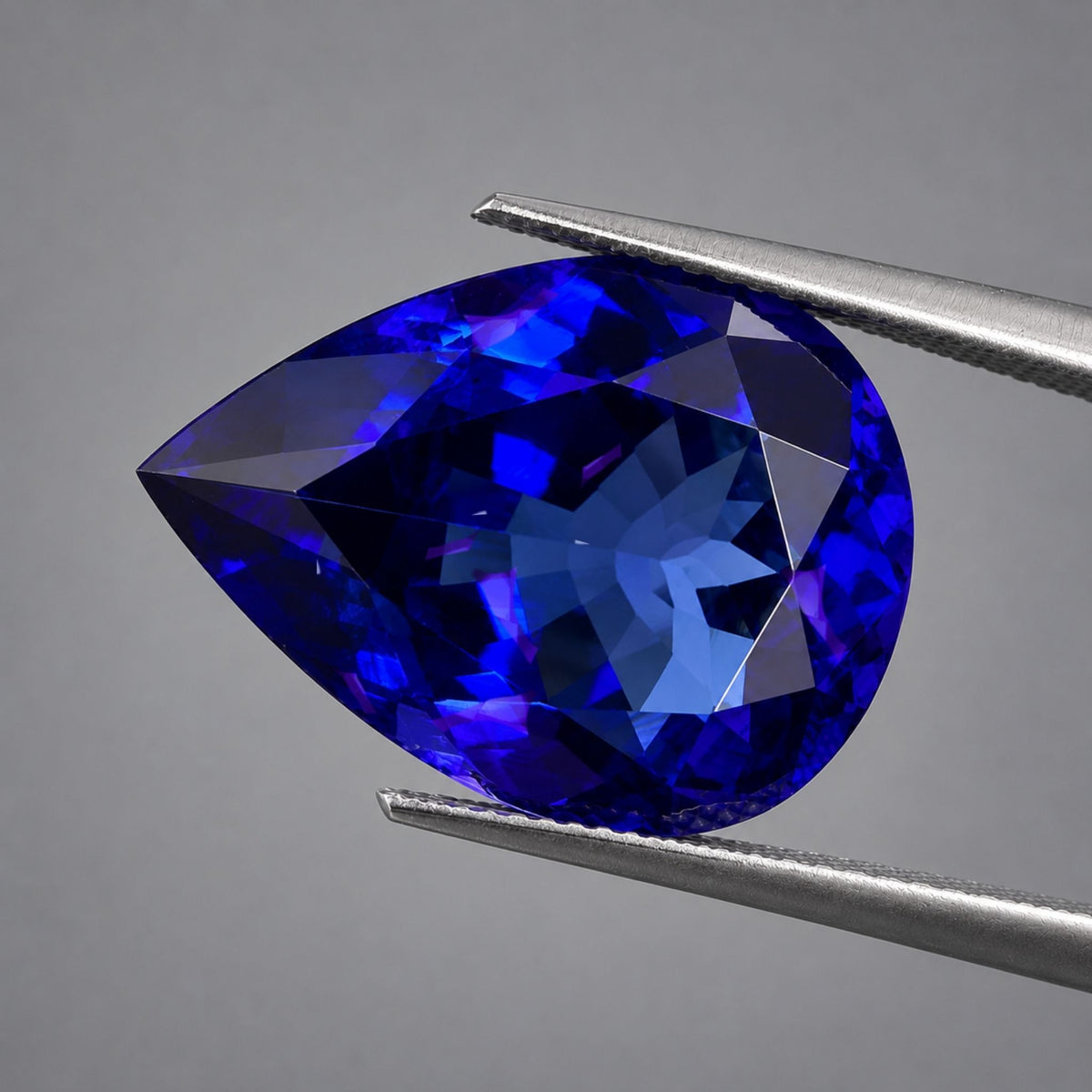 19.43 ct Pear Cut Tanzanite Gemstone – GIA Certified