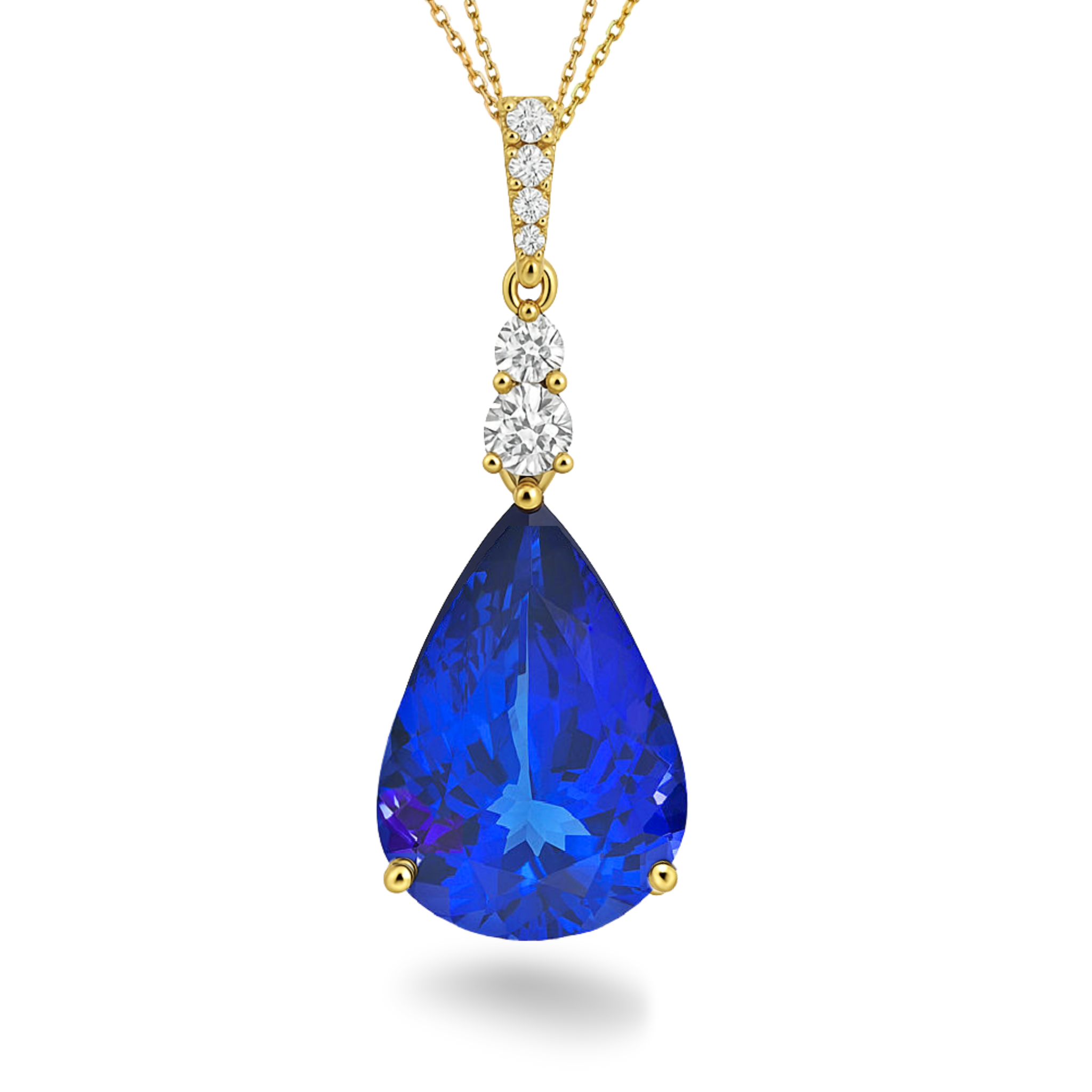 Exceptional Pear Shaped Tanzanite Pendant 8.00 Carats
