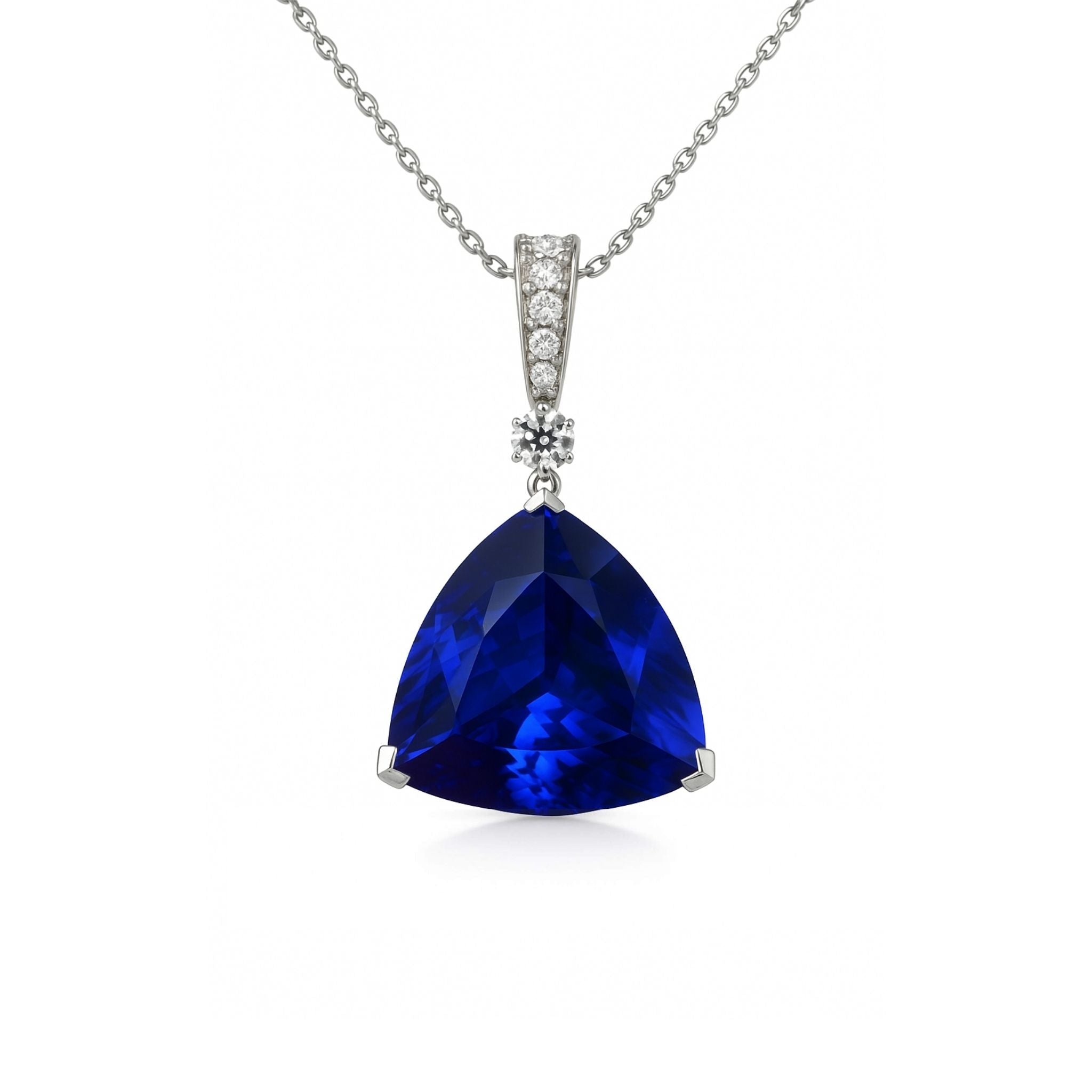 20.00 Carat Trillion Cut Tanzanite Pendant – Investment Grade