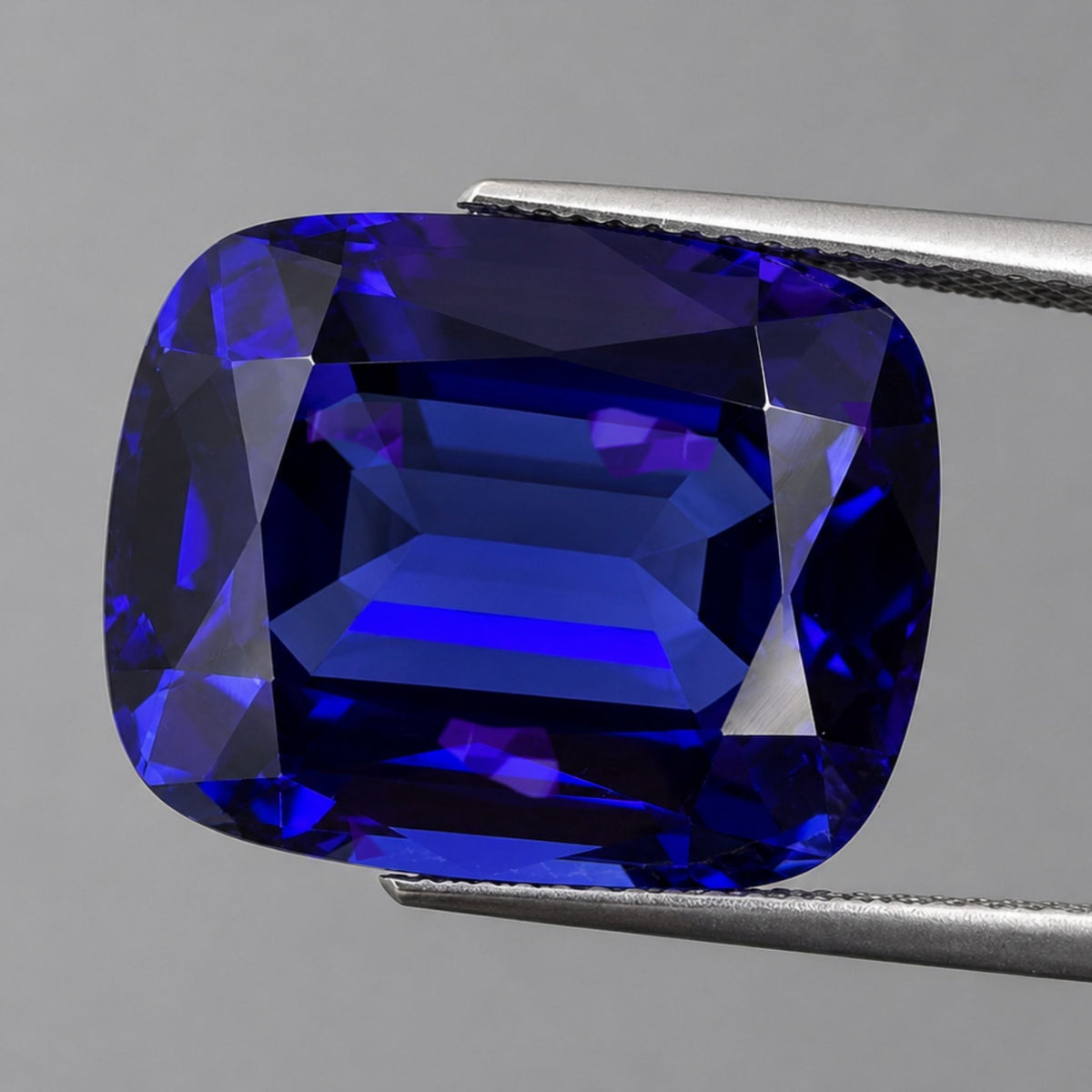 25.65 ct Cushion Cut Tanzanite Gemstone – GIA Certified