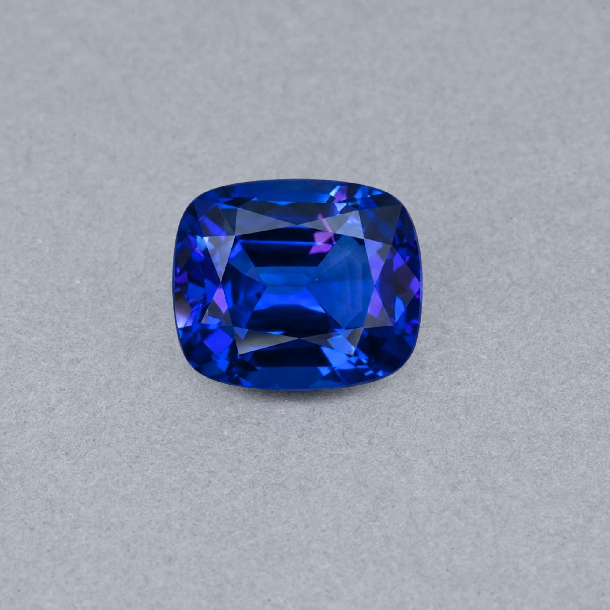 7.12 Carat Tanzanite Cushion Cut Gemstone