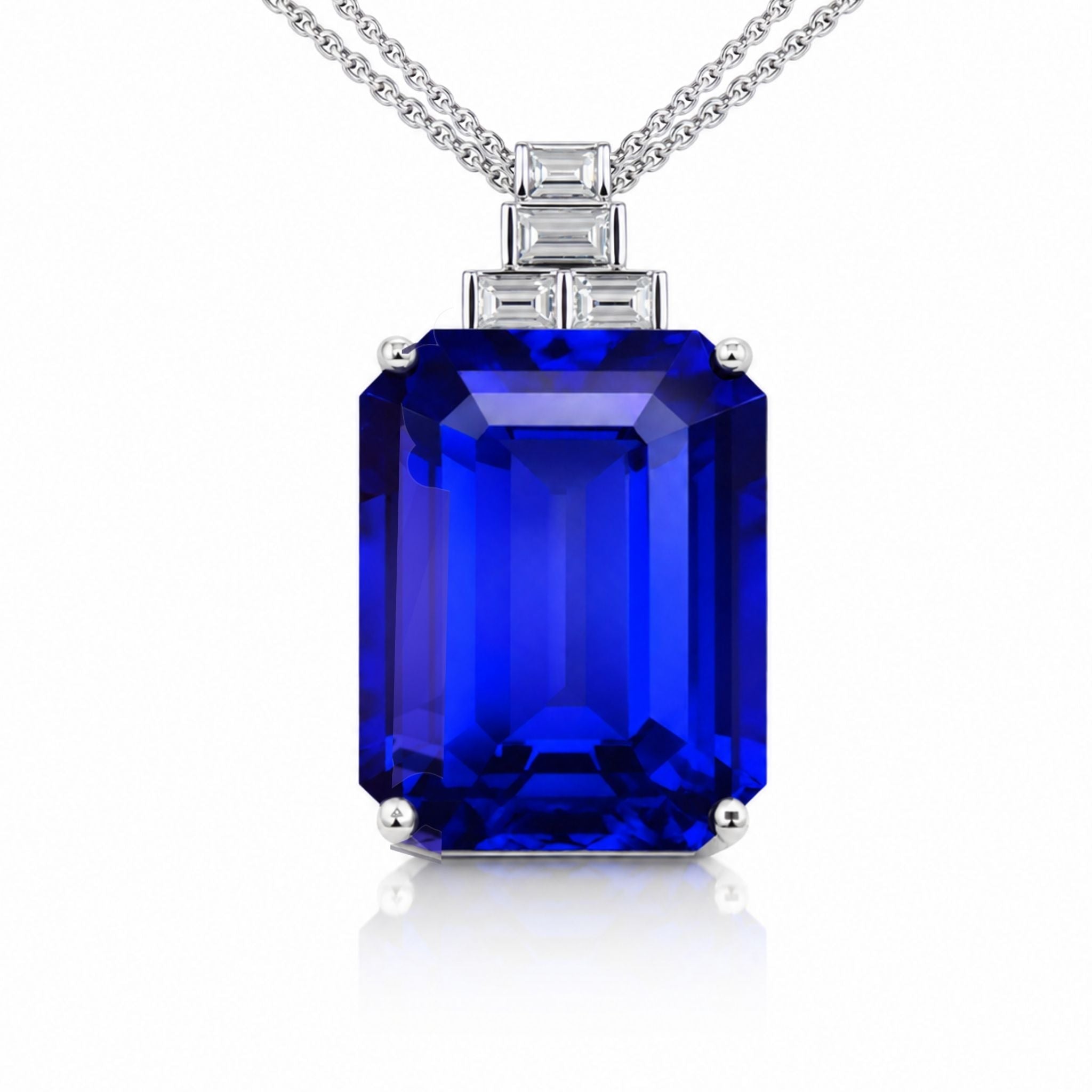 31 Carat Tanzanite Pendant - Emerald Cut