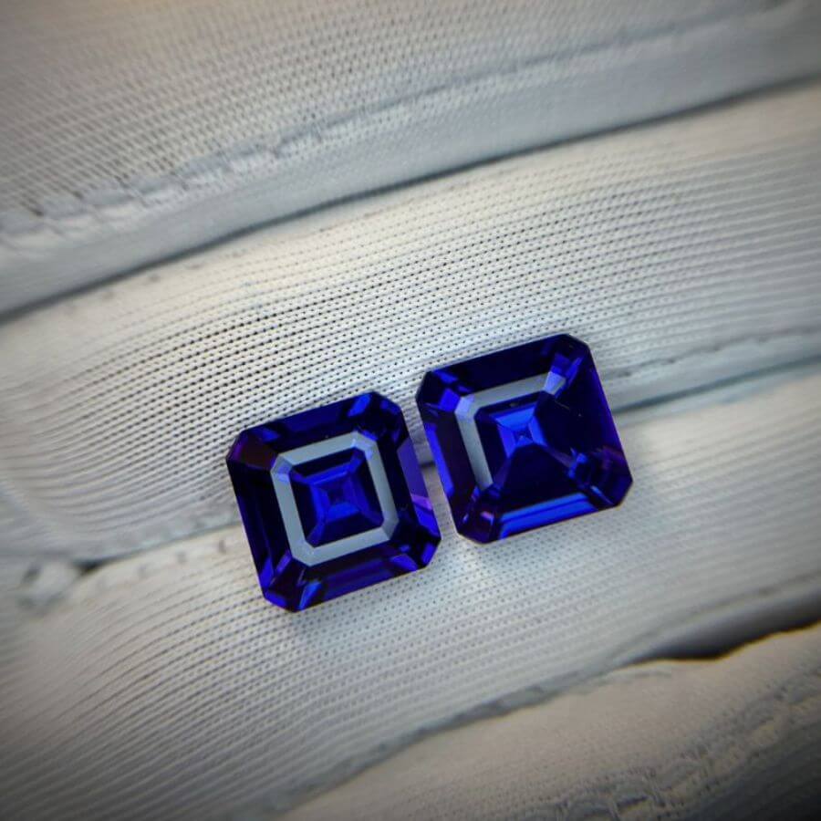 12 Carat Emerald Cut Tanzanite Gemstone