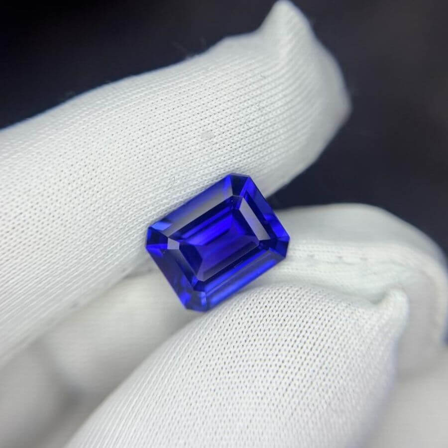 Carat Emerald Cut Tanzanite Gemstone - Main Image