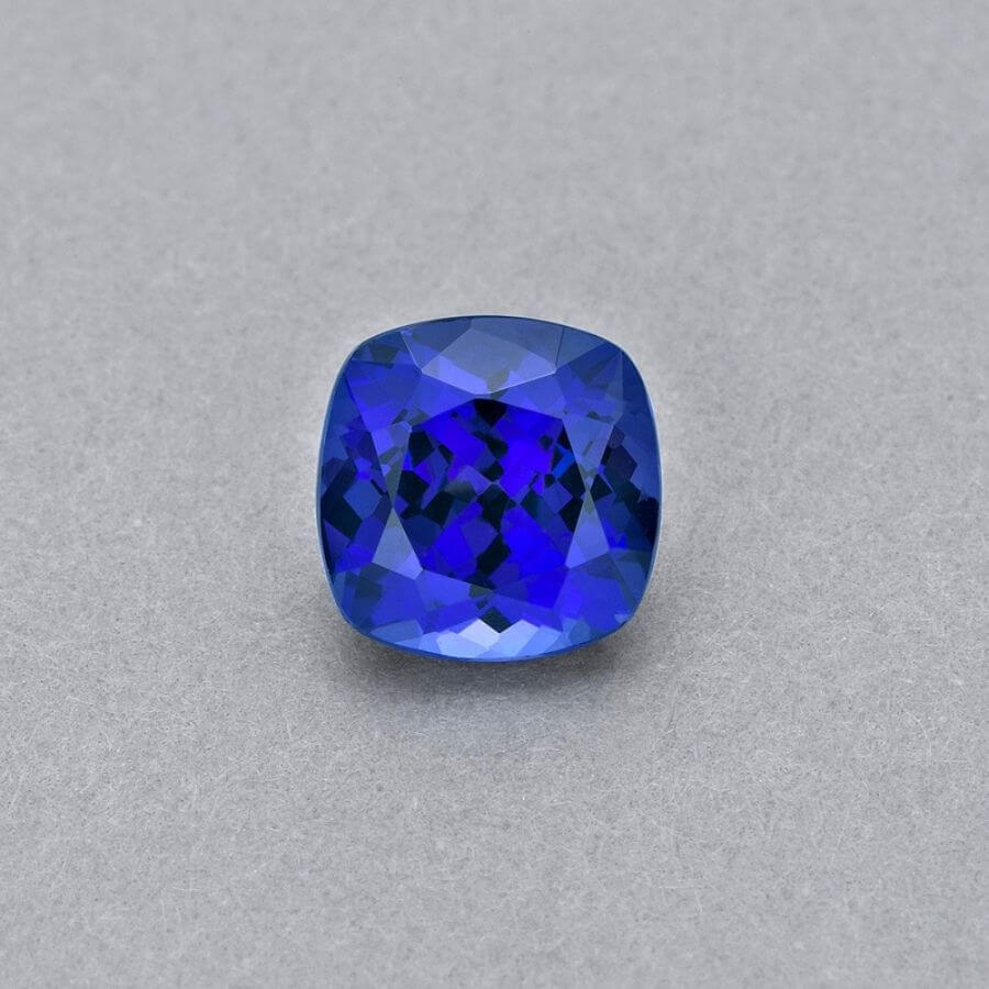 Carat Cushion Cut Tanzanite Gemstone