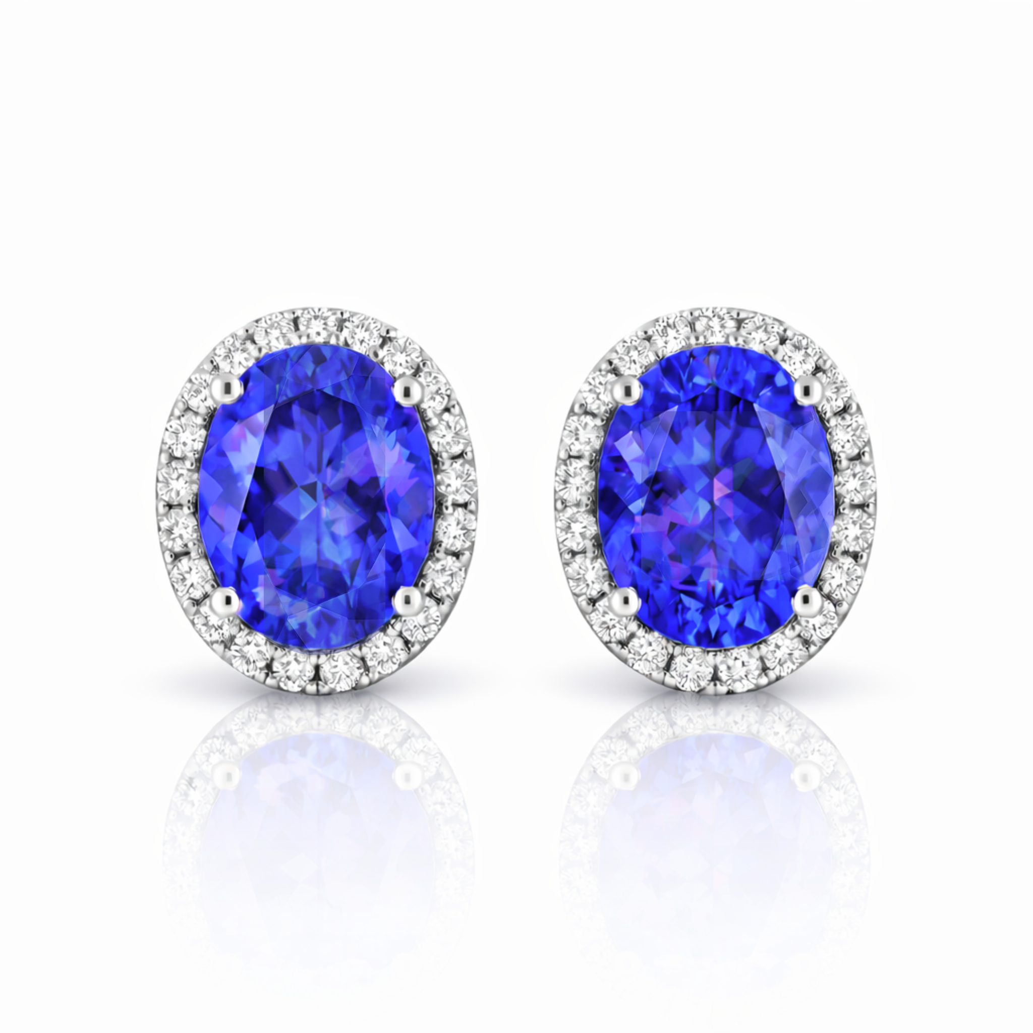 4.01 Ct Tanzanite Earrings