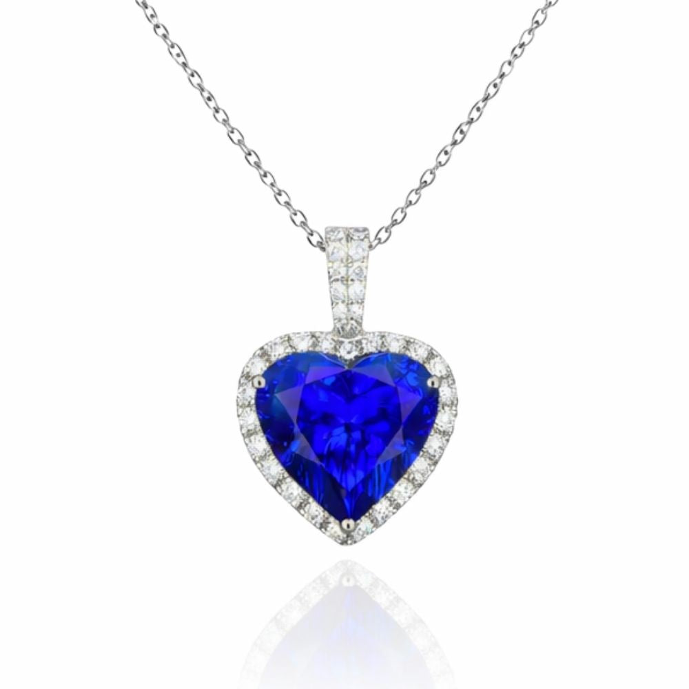 Heart of Royal Blue – 7ct Tanzanite Pendant / Enhancer