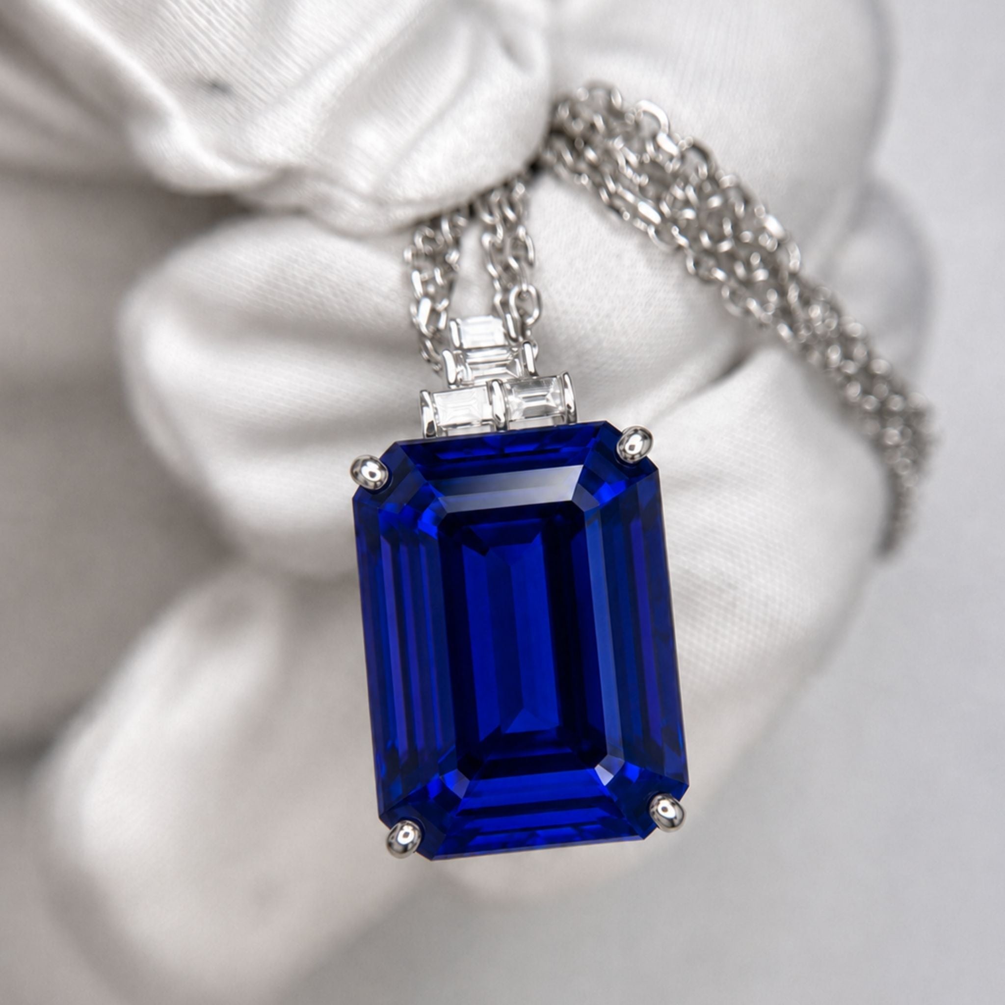 31 Carat Tanzanite Pendant - Emerald Cut
