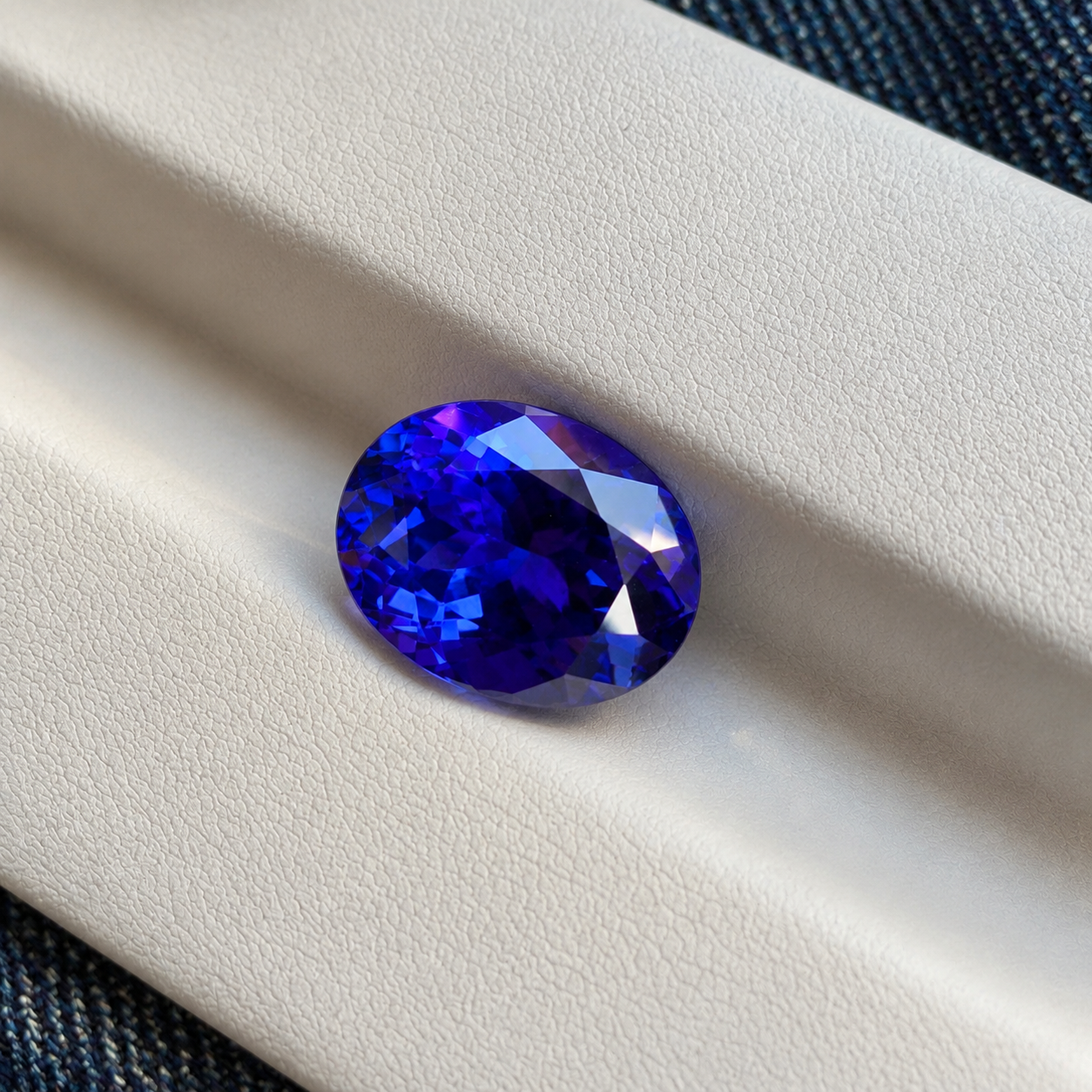 7.10 Carat Oval Cut Tanzanite Gemstone