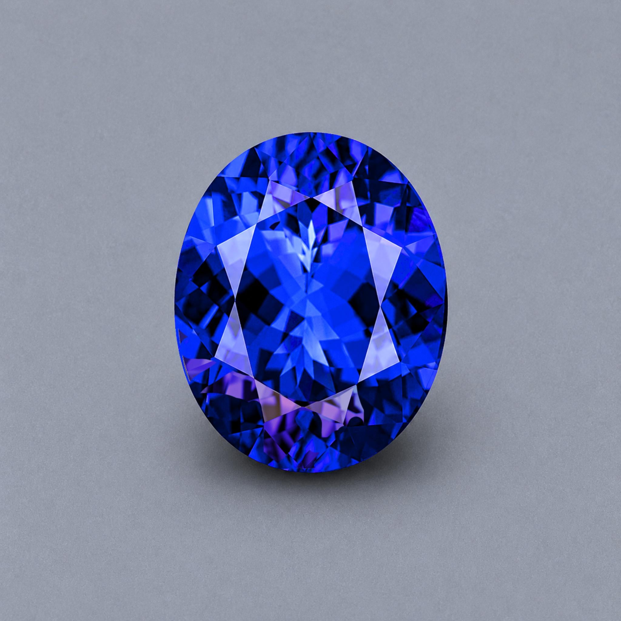 4.71 ct Oval Tanzanite Gemstone – GIA Certified