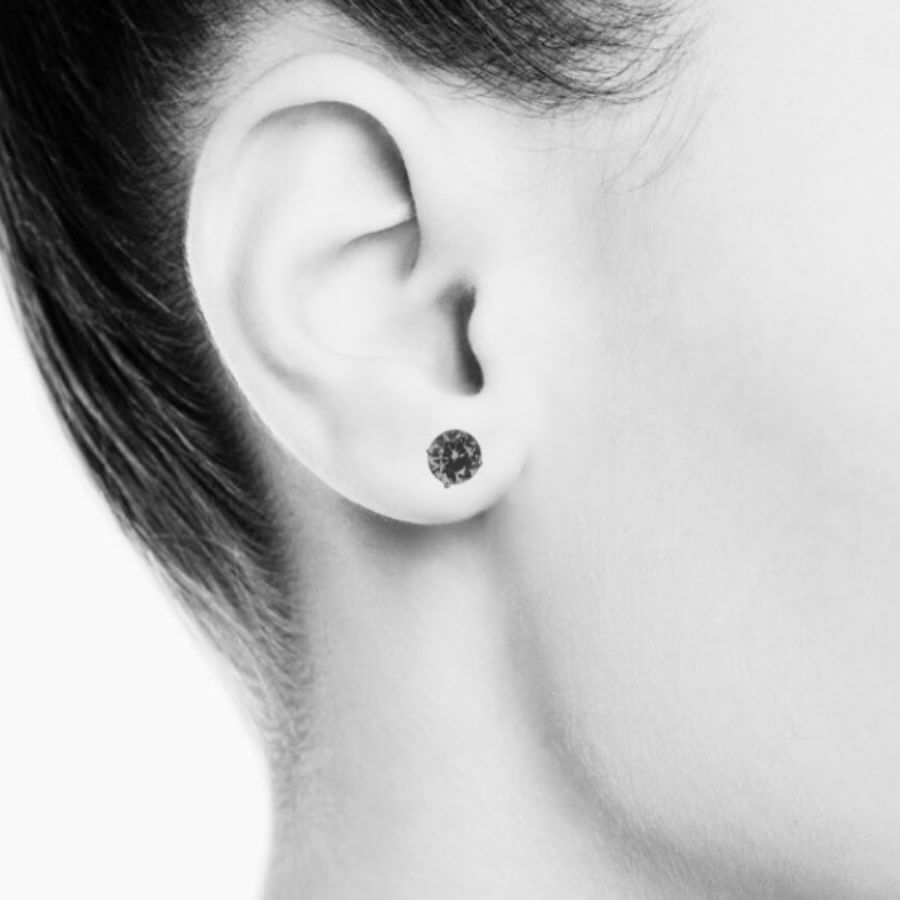 7.5 mm Round Tanzanite Stud Earrings