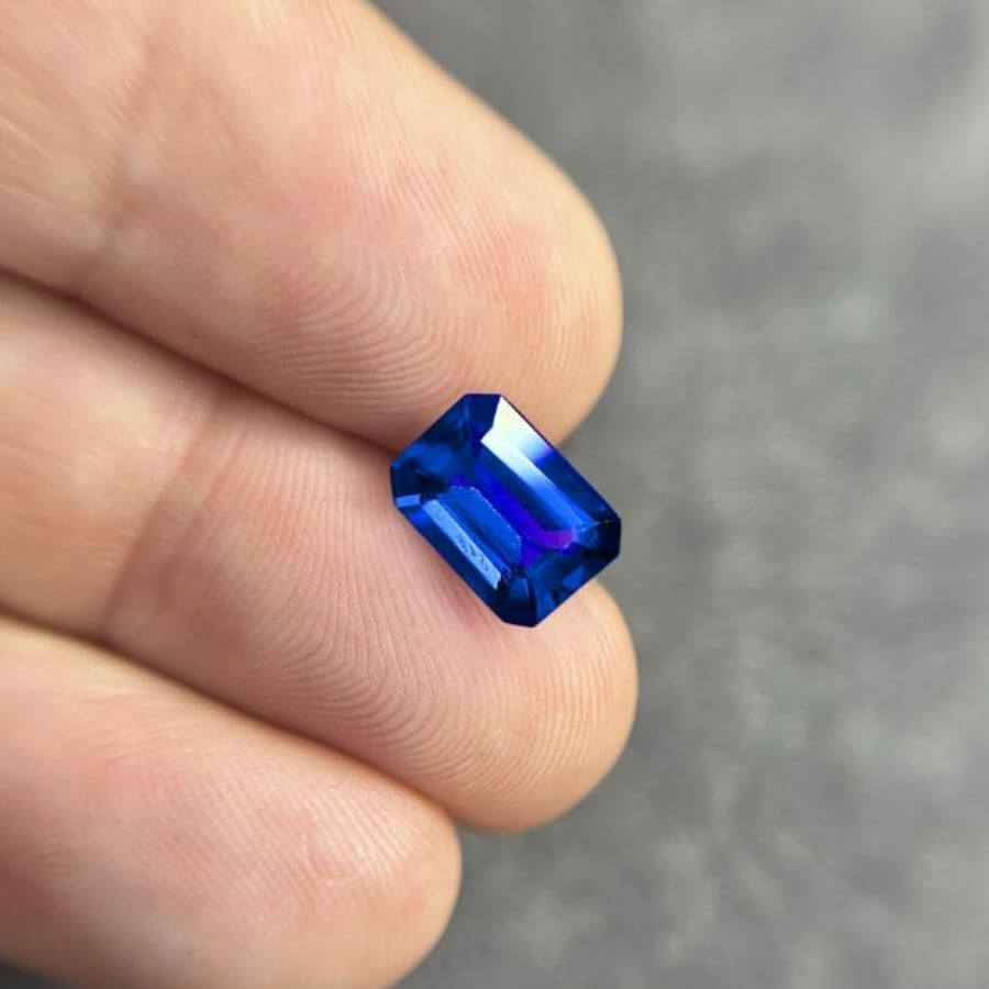 2.59 Carat Emerald Cut Tanzanite Gemstone