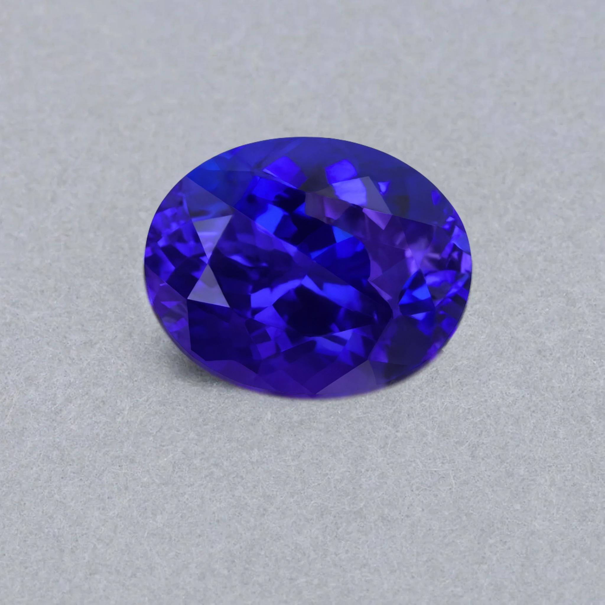 10.20 Carat Oval Tanzanite Gemstone