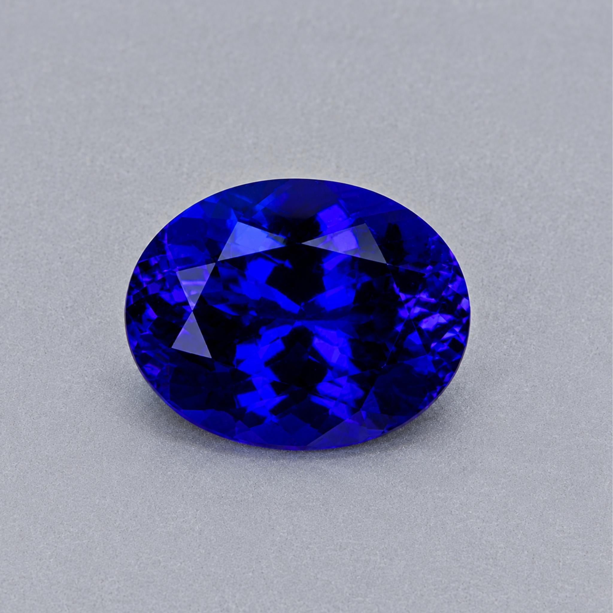 10.20 Carat Oval Tanzanite Gemstone