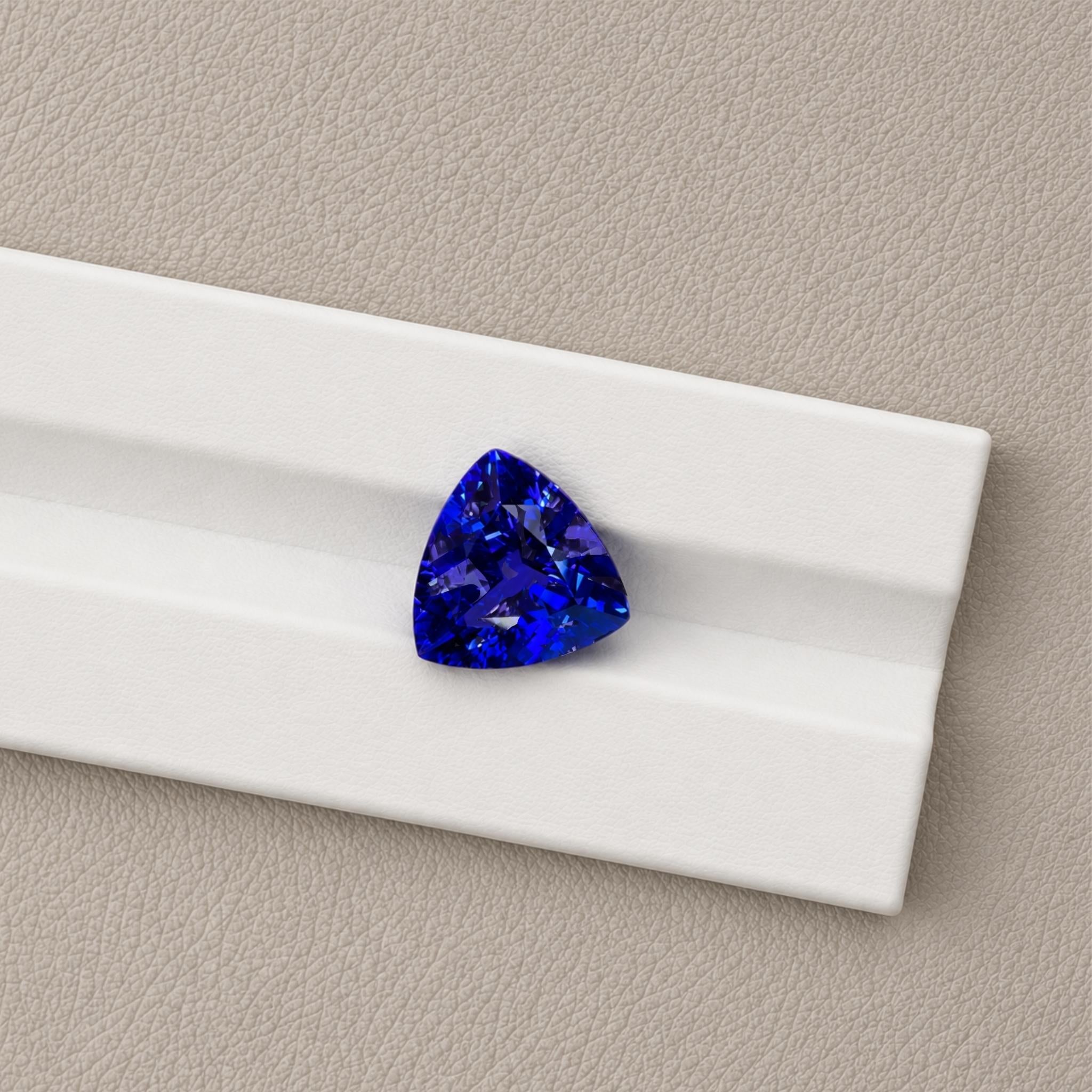 Violett & Blauer Tansanit im Trillion-Schliff – 11,79 Karat