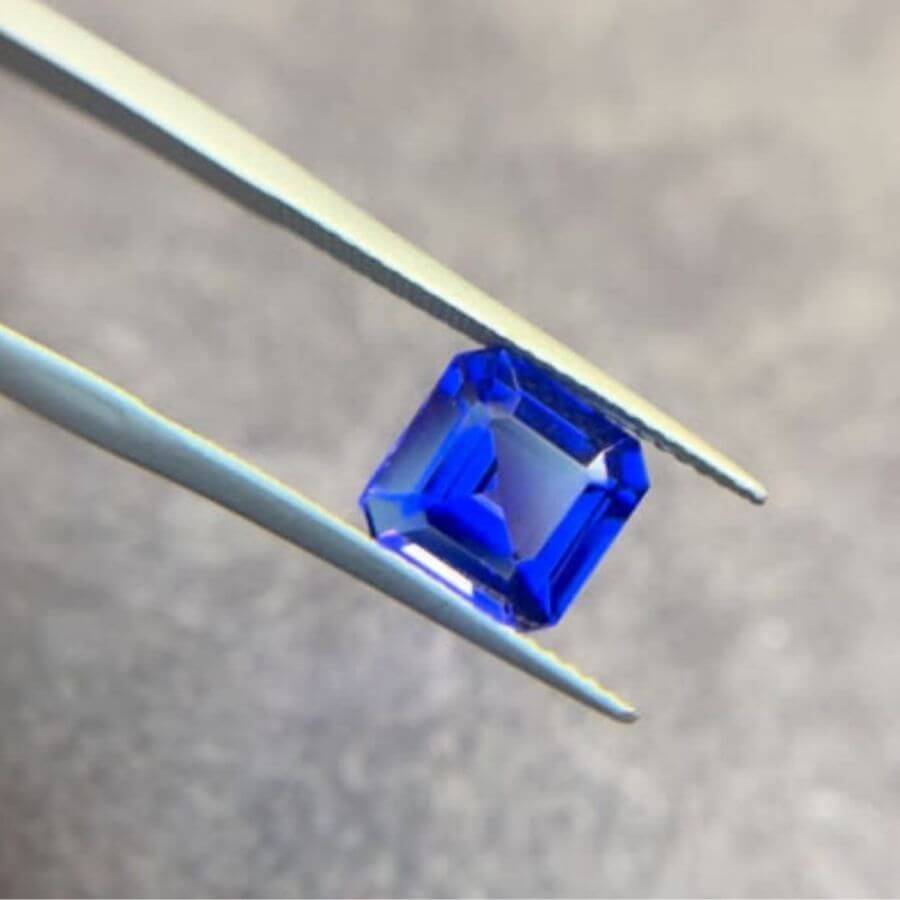 3.44 Carat Emerald Cut Tanzanite Gemstone