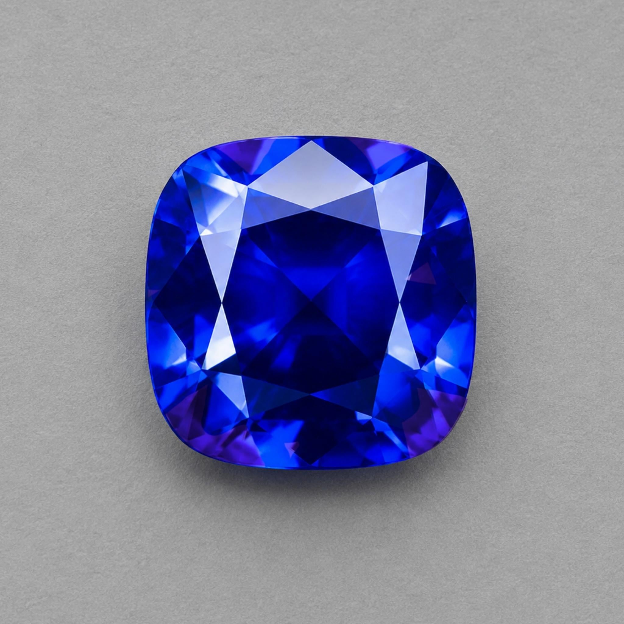 17.14 Carat Tanzanite Cushion Cut Gemstone