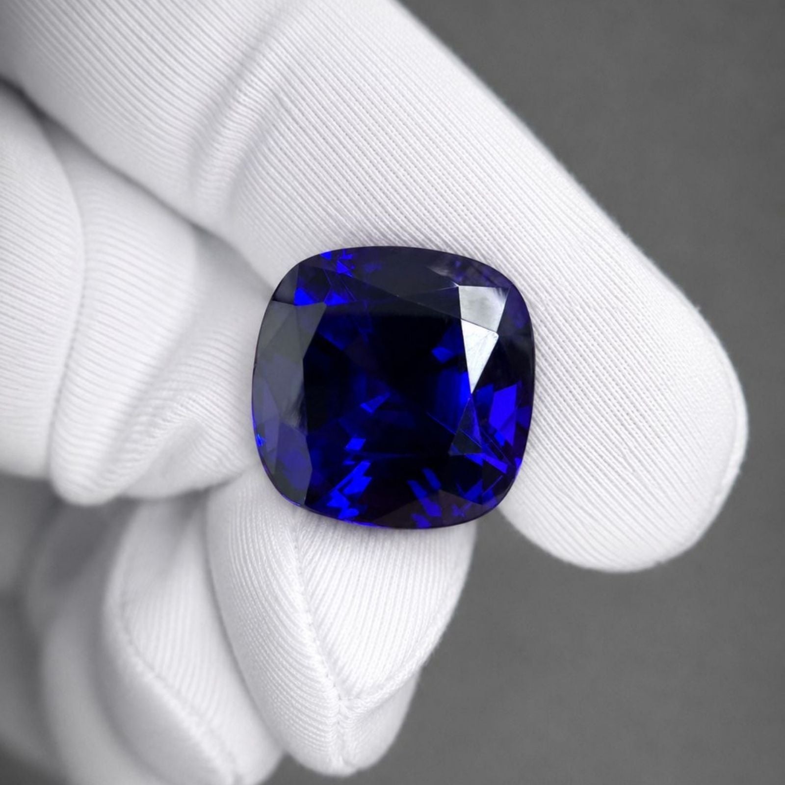 18.22 Carat Tanzanite Cushion Cut Gemstone