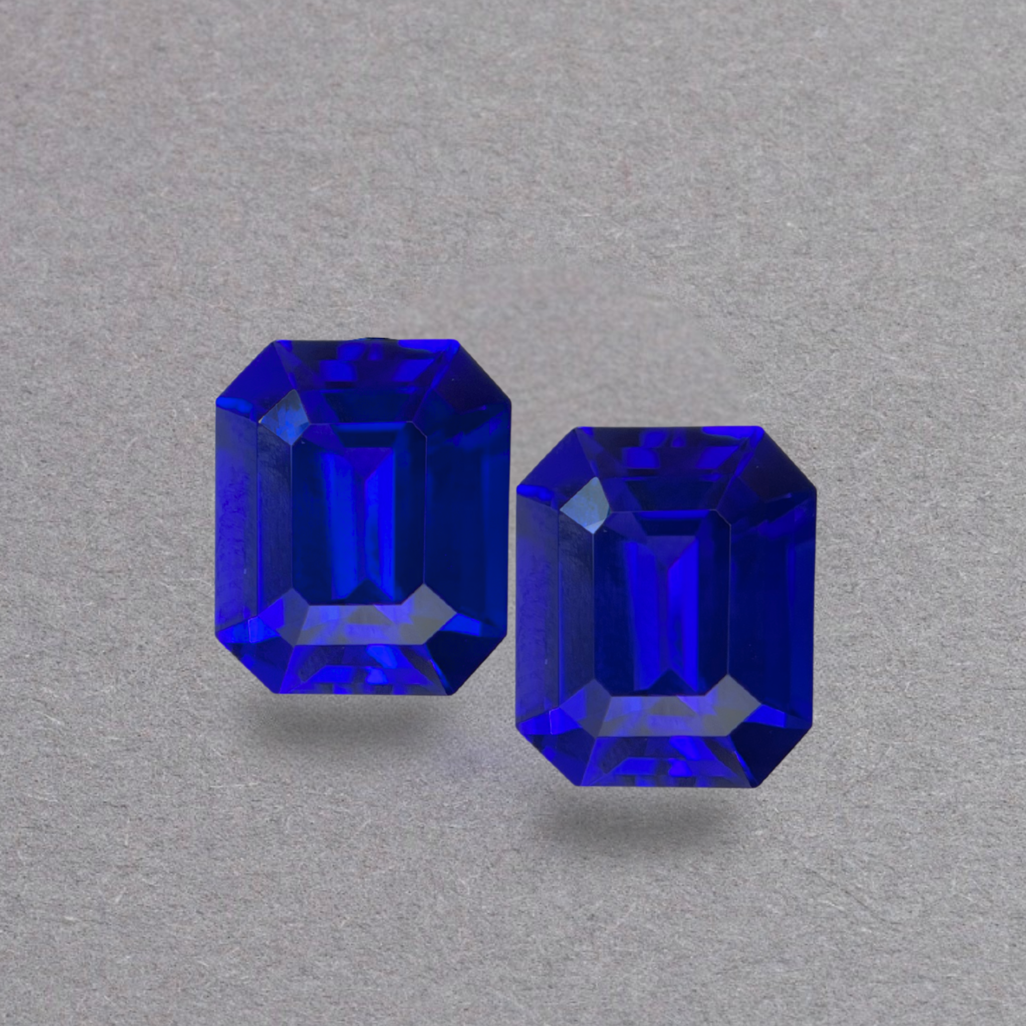 Tanzanite  Square Emerald-Cut Tanzanites- Matching Pair