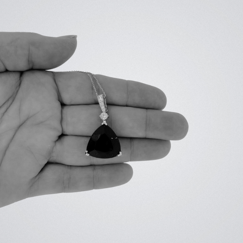 20.00 Carat Trillion Cut Tanzanite Pendant – Investment Grade