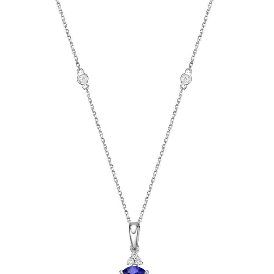 4.00 Ct Oval Tanzanite & Diamond Pendant