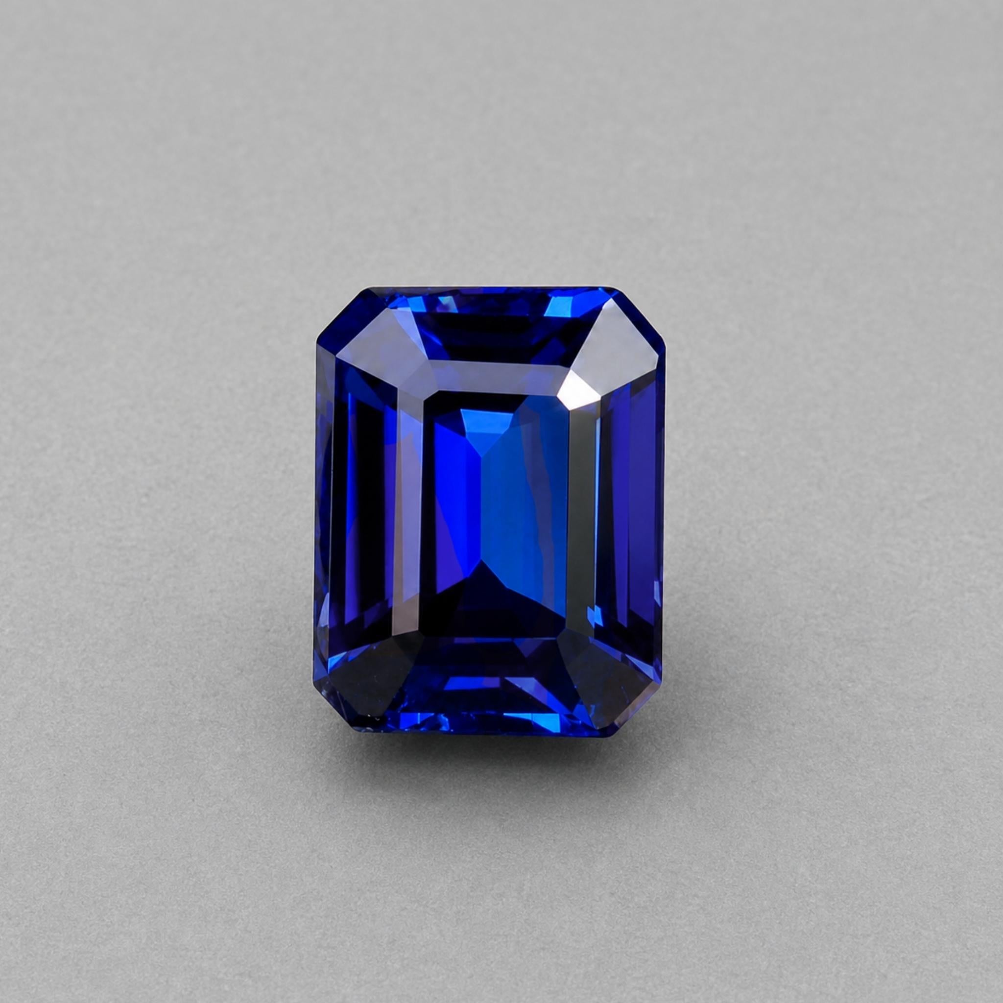 6.16 ct Emerald Cut Tanzanite Gemstone – GIA Certified