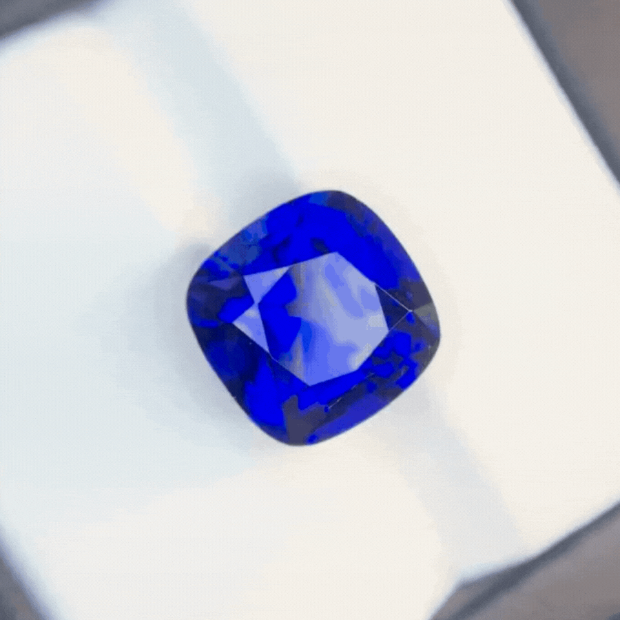 6.20 Carat Cushion Cut Tanzanite Gemstone