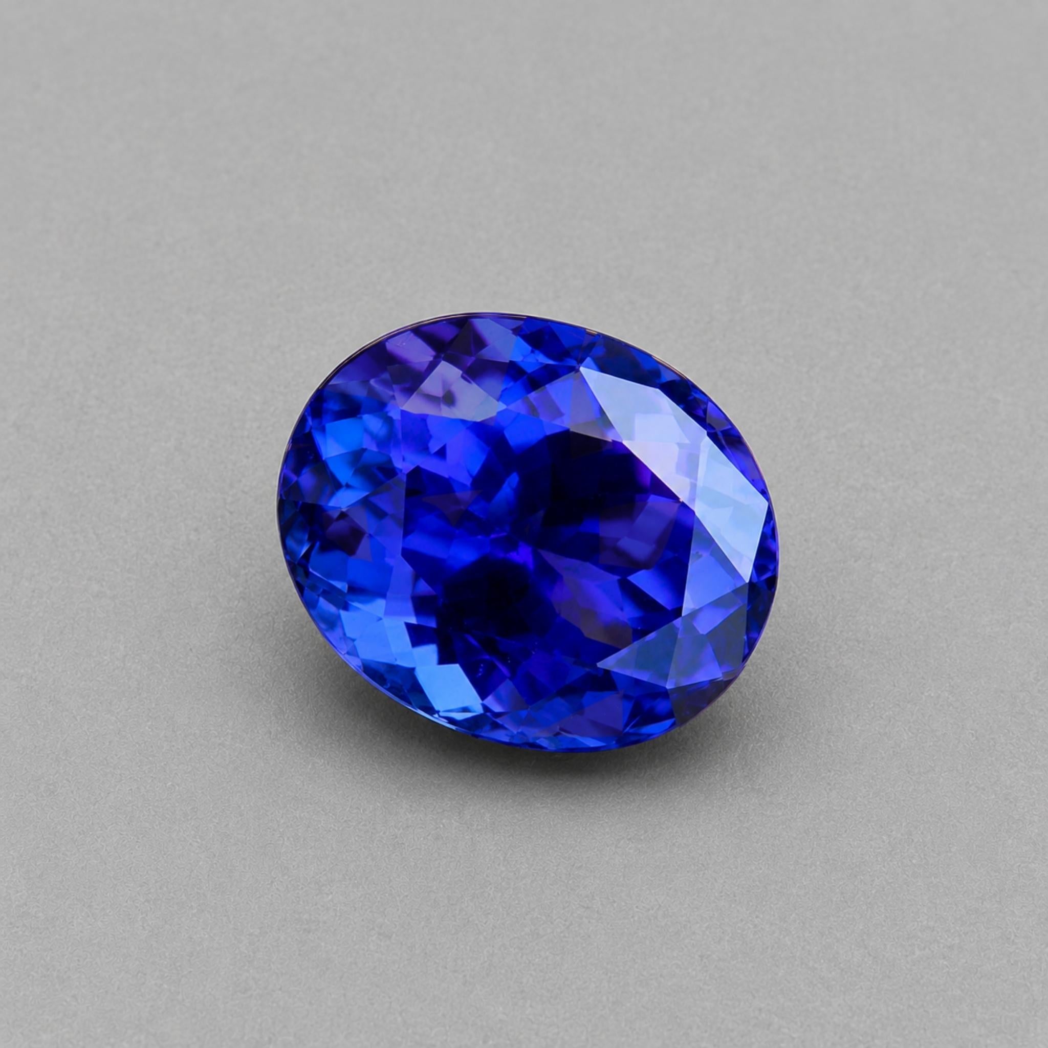 7.10 Carat Oval Cut Tanzanite Gemstone
