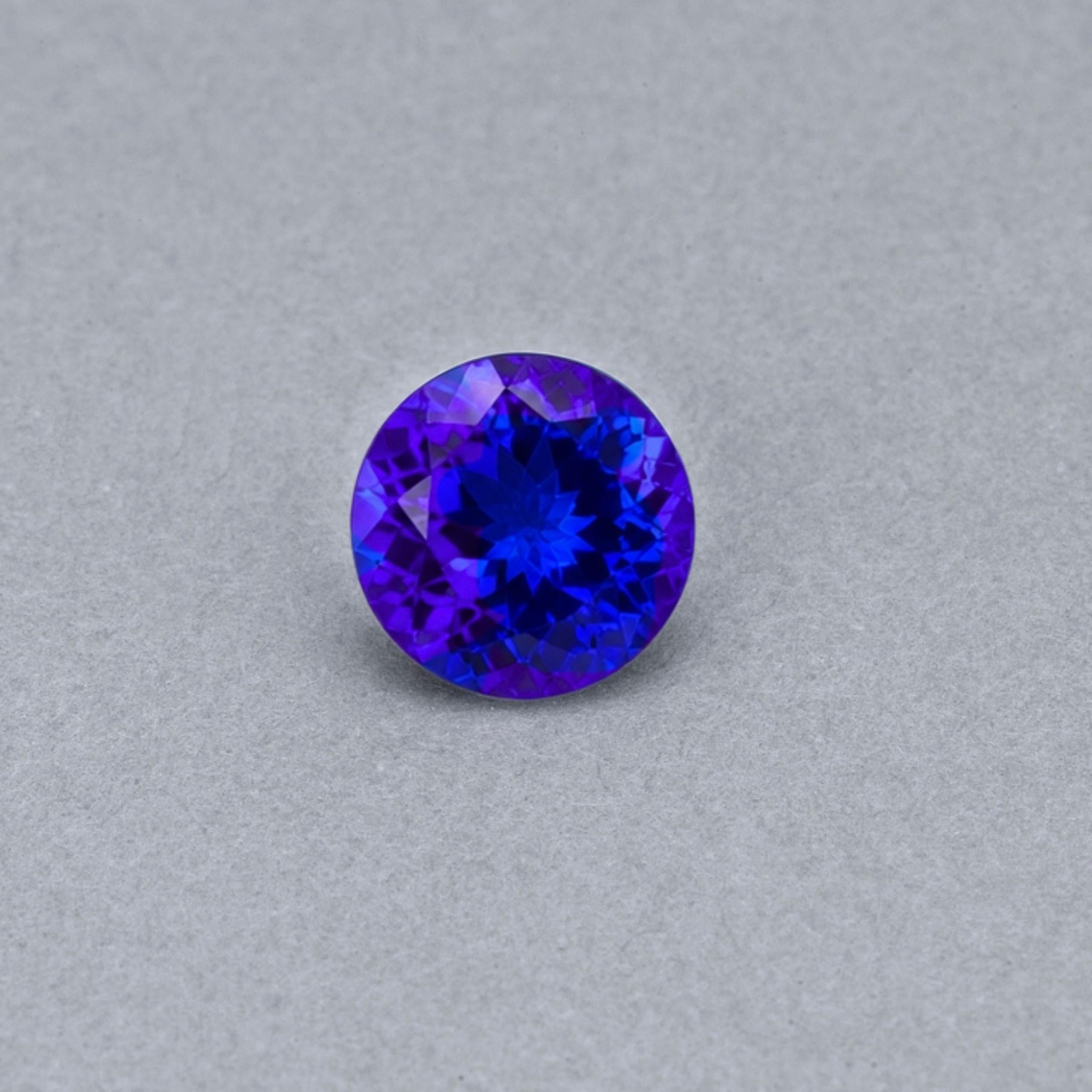 7.33 Round Tanzanite Gemstone