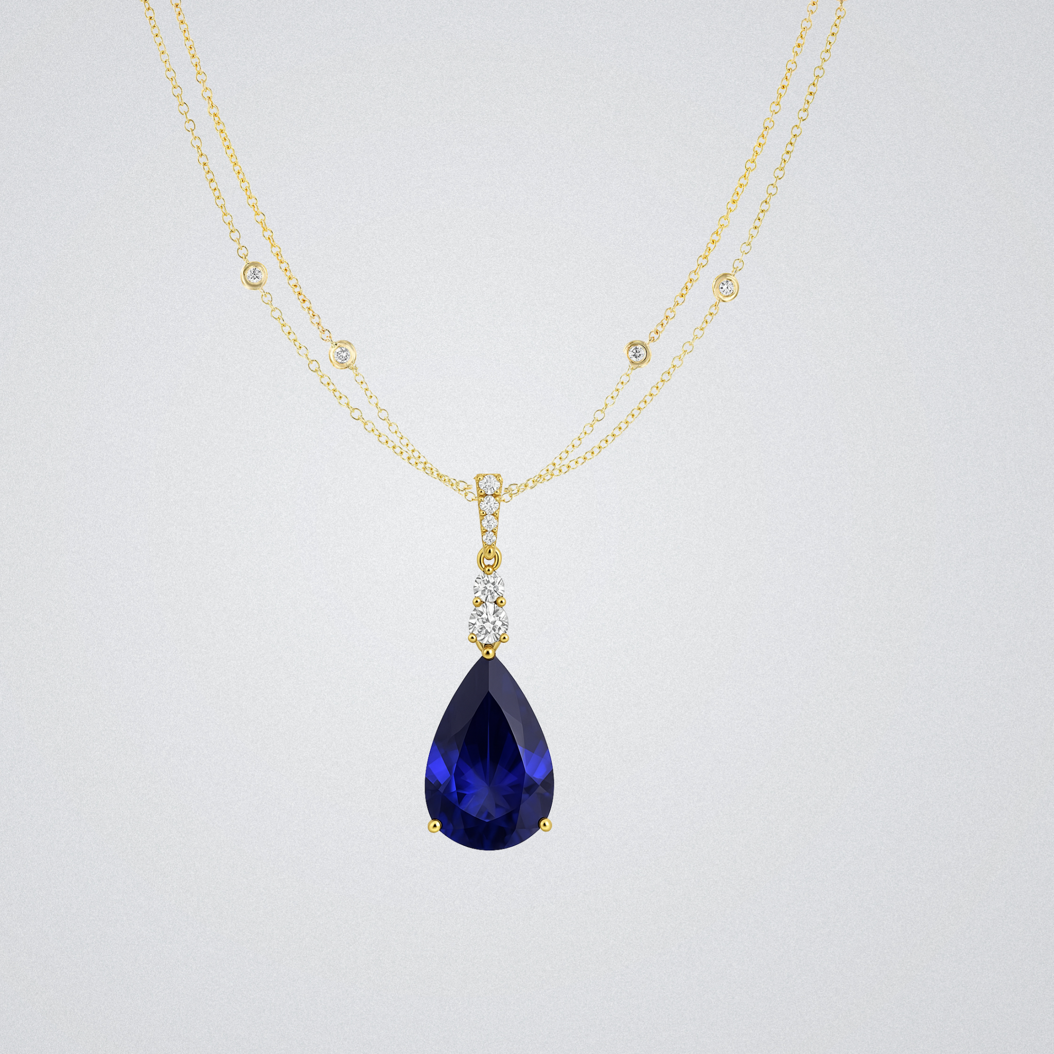 Exceptional Pear Shaped Tanzanite Pendant 8.00 Carats