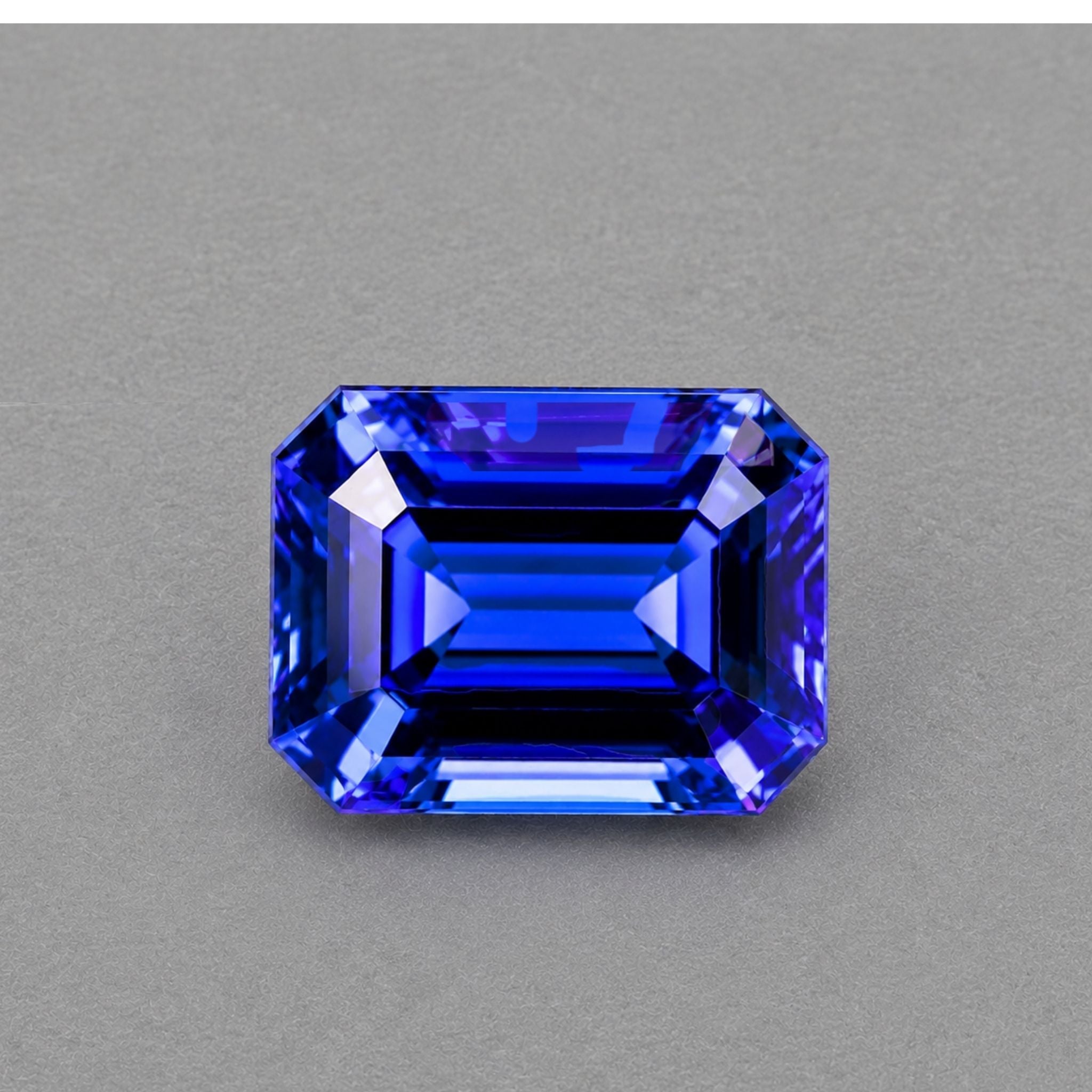 8.16 Carat Tanzanite Emerald Cut Gemstone