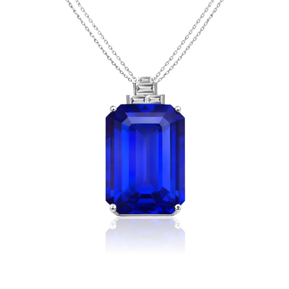 31 Carat Tanzanite Pendant - Emerald Cut