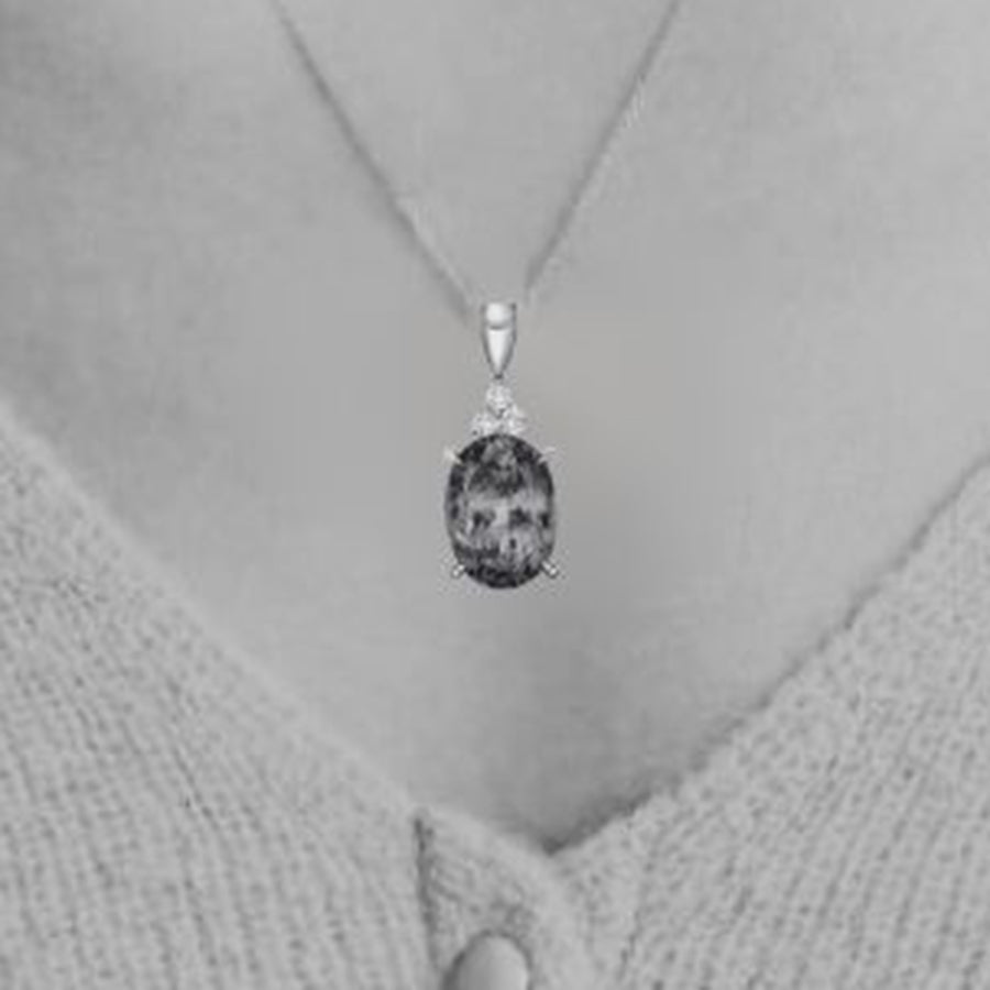 3.34 Ct Classic Tanzanite Necklace
