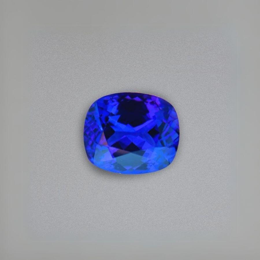 3.48 Carat Cushion Cut Tanzanite Gemstone