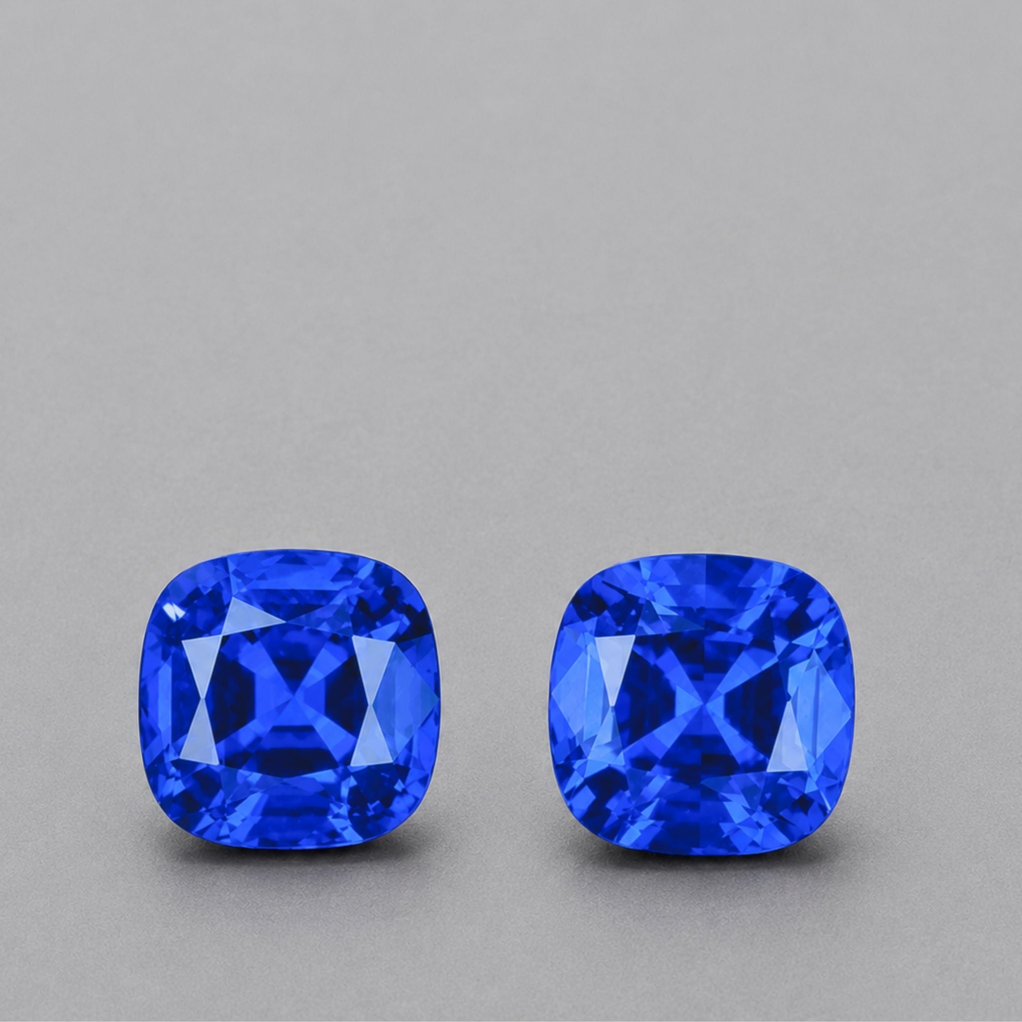 Cushion Cut Tanzanite Pair of Gemstones - 5.75 Carats