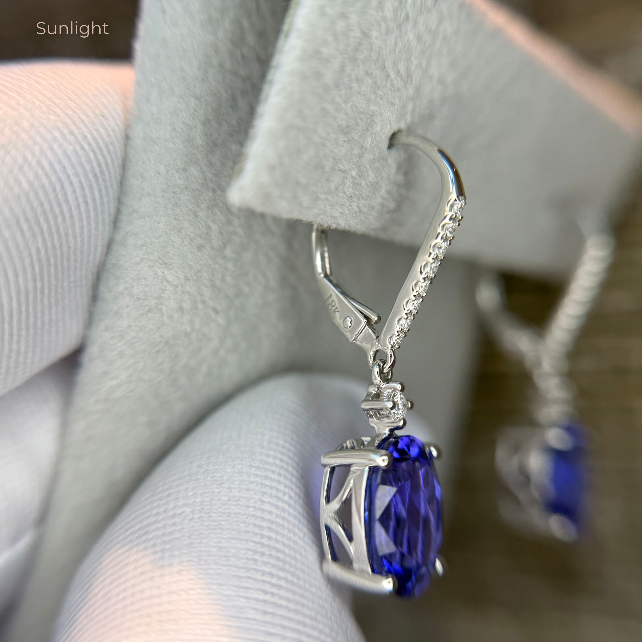 Außergewöhnliche Tansanit-Diamant-Ohrhänger (6,00 Karat)