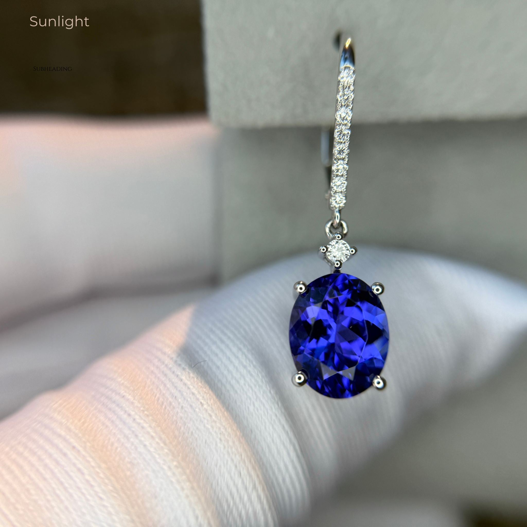 Außergewöhnliche Tansanit-Diamant-Ohrhänger (6,00 Karat)