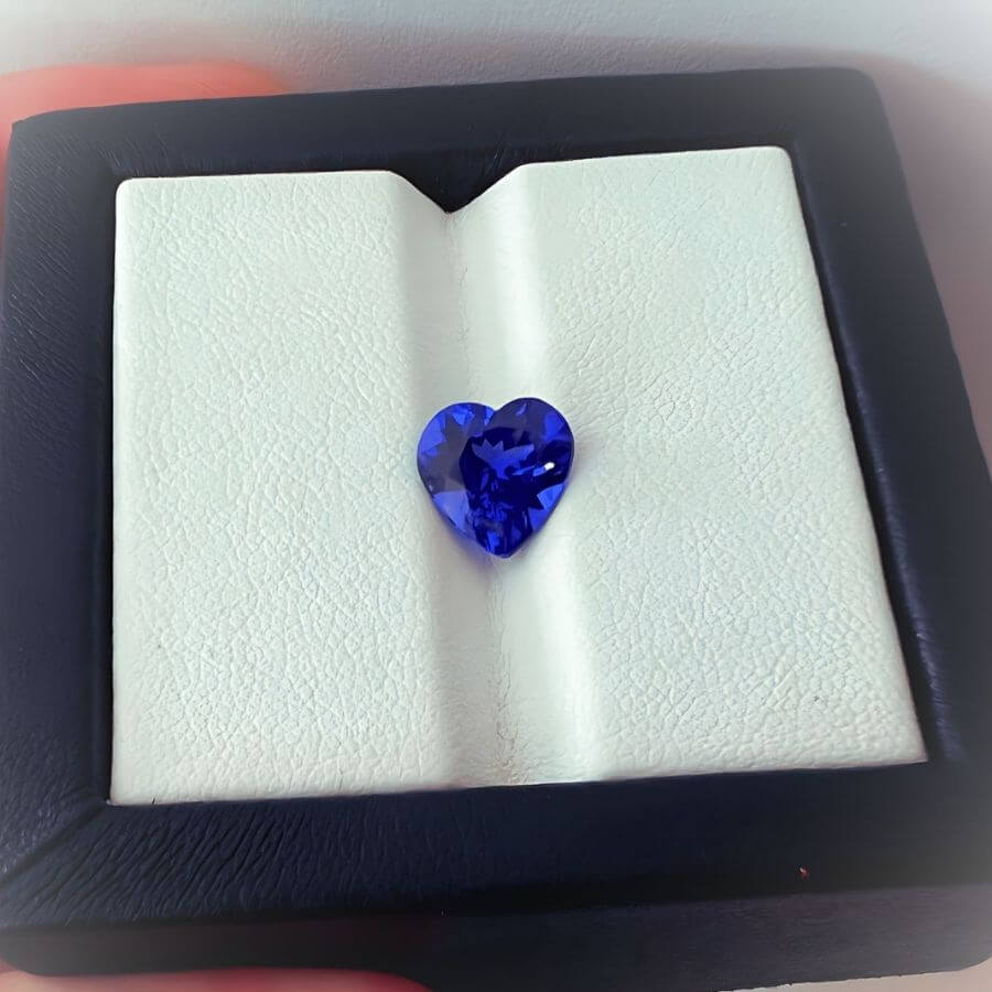 2.34 Carat Heart Cut Tanzanite Gemstone