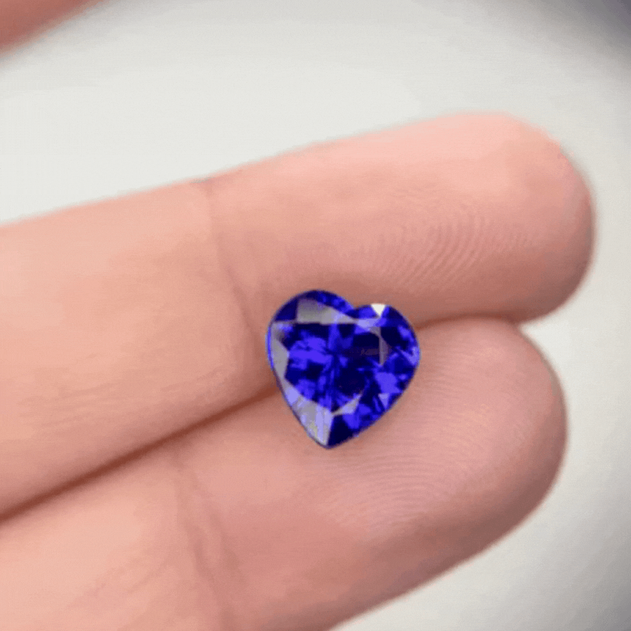 2.34 Carat Heart Cut Tanzanite Gemstone