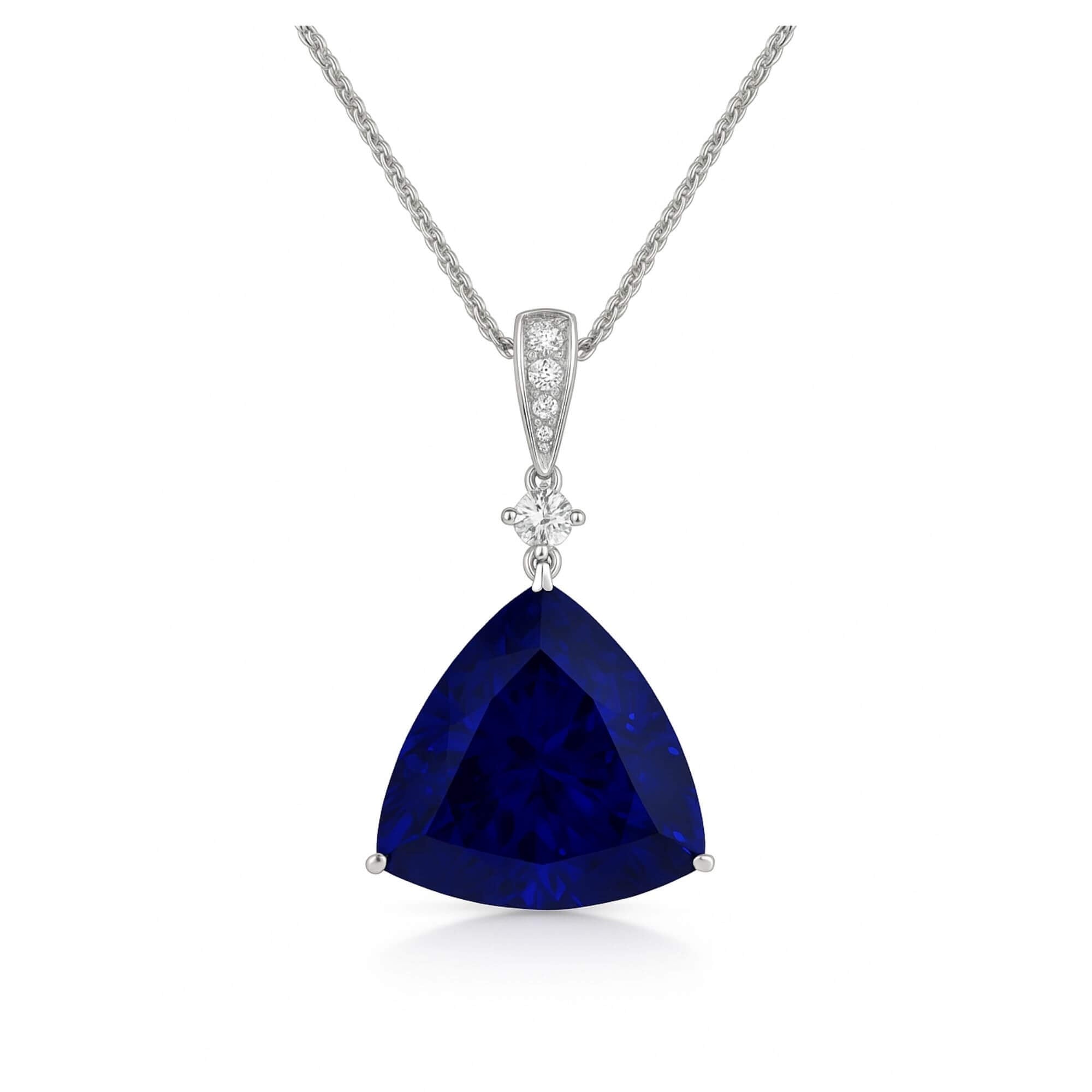 20.00 Carat Trillion Cut Tanzanite Pendant – Investment Grade