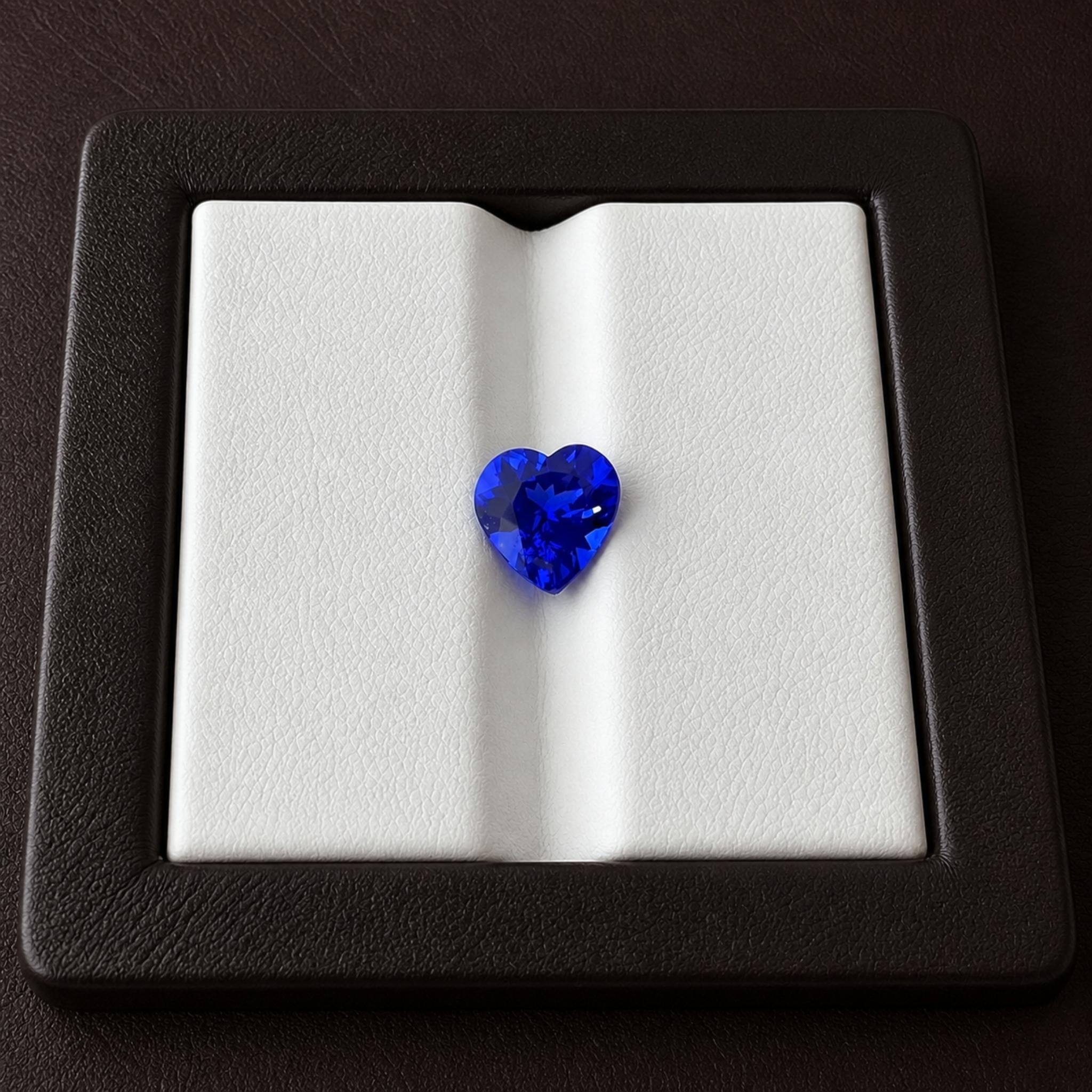 2.34 Carat Heart Cut Tanzanite Gemstone