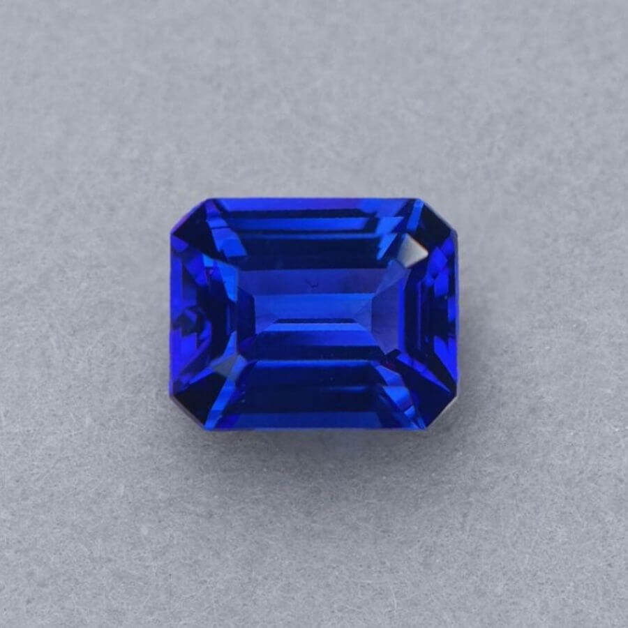 6.53 Carat Emerald Cut Tanzanite Gemstone