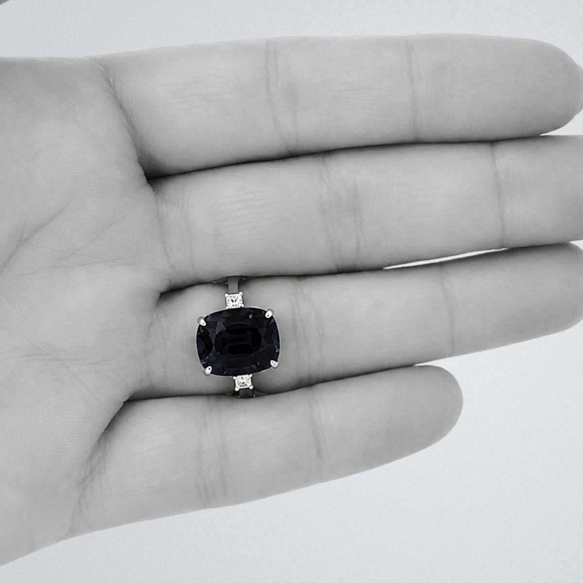 Classic 4.80 Ct Cushion Cut Tanzanite Engagement Ring - Made to Order