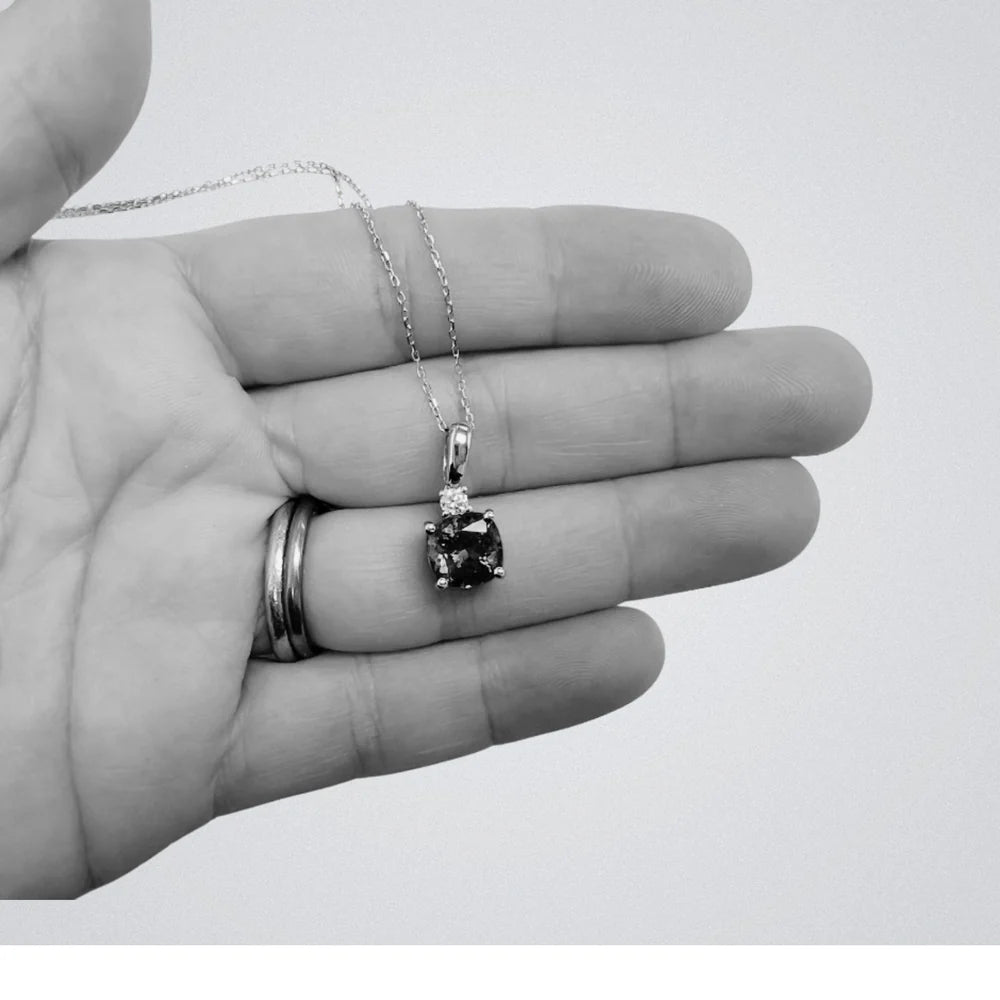 Cushion Cut Tanzanite Pendant