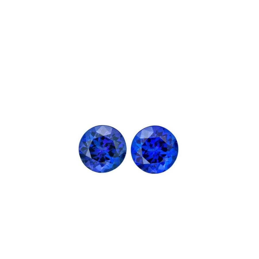 5.70 Carat Round Cut Tanzanite Gemstone