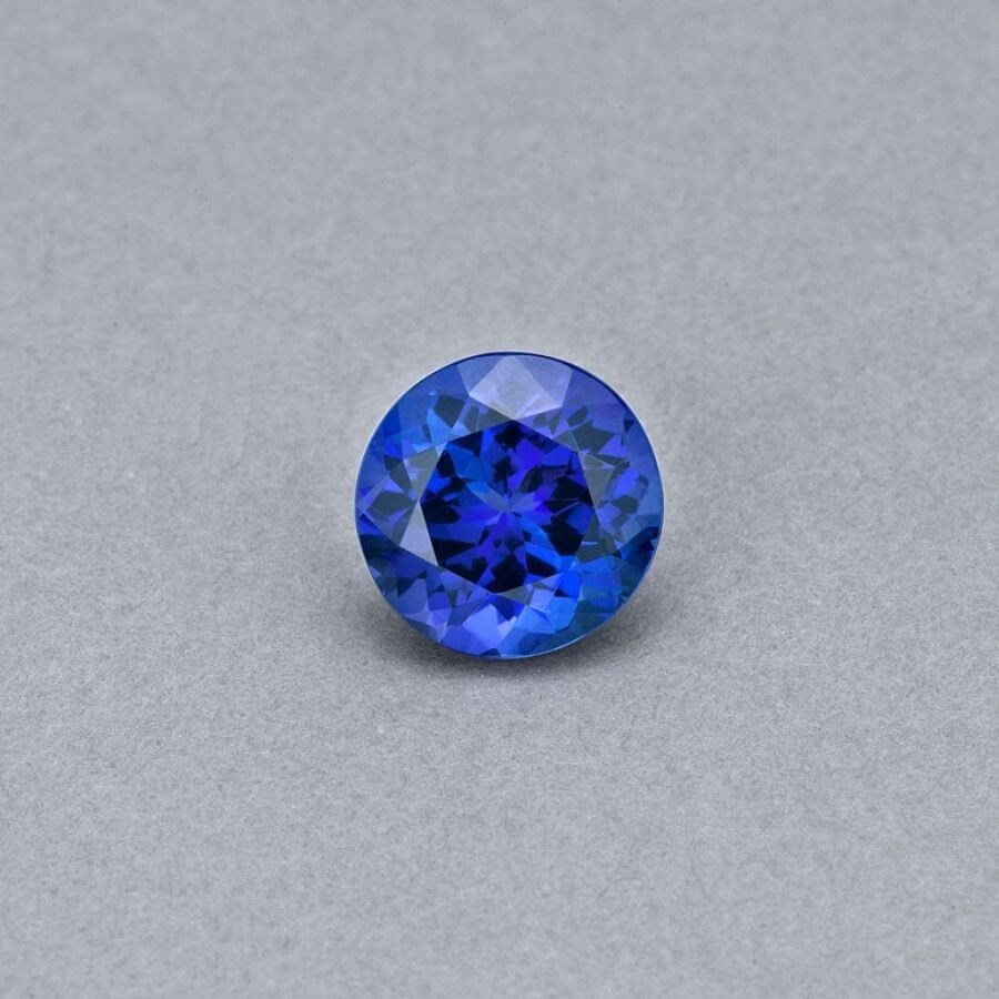 3.76 Carat Round Cut Tanzanite Gemstone