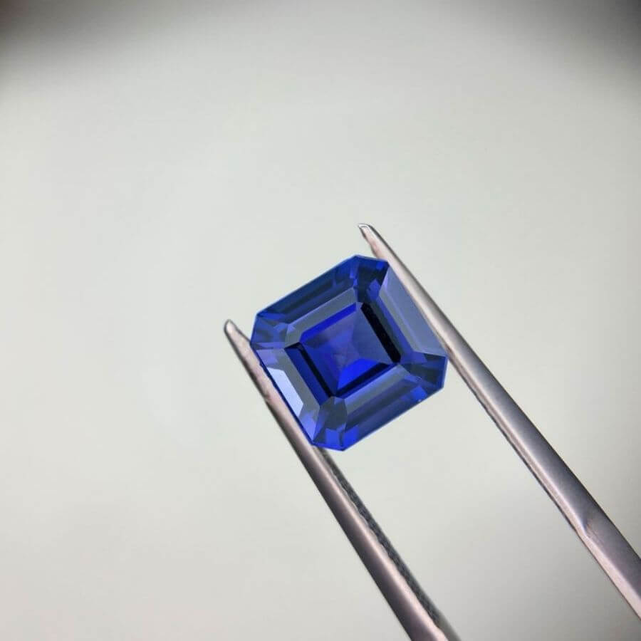 3.44 Carat Emerald Cut Tanzanite Gemstone